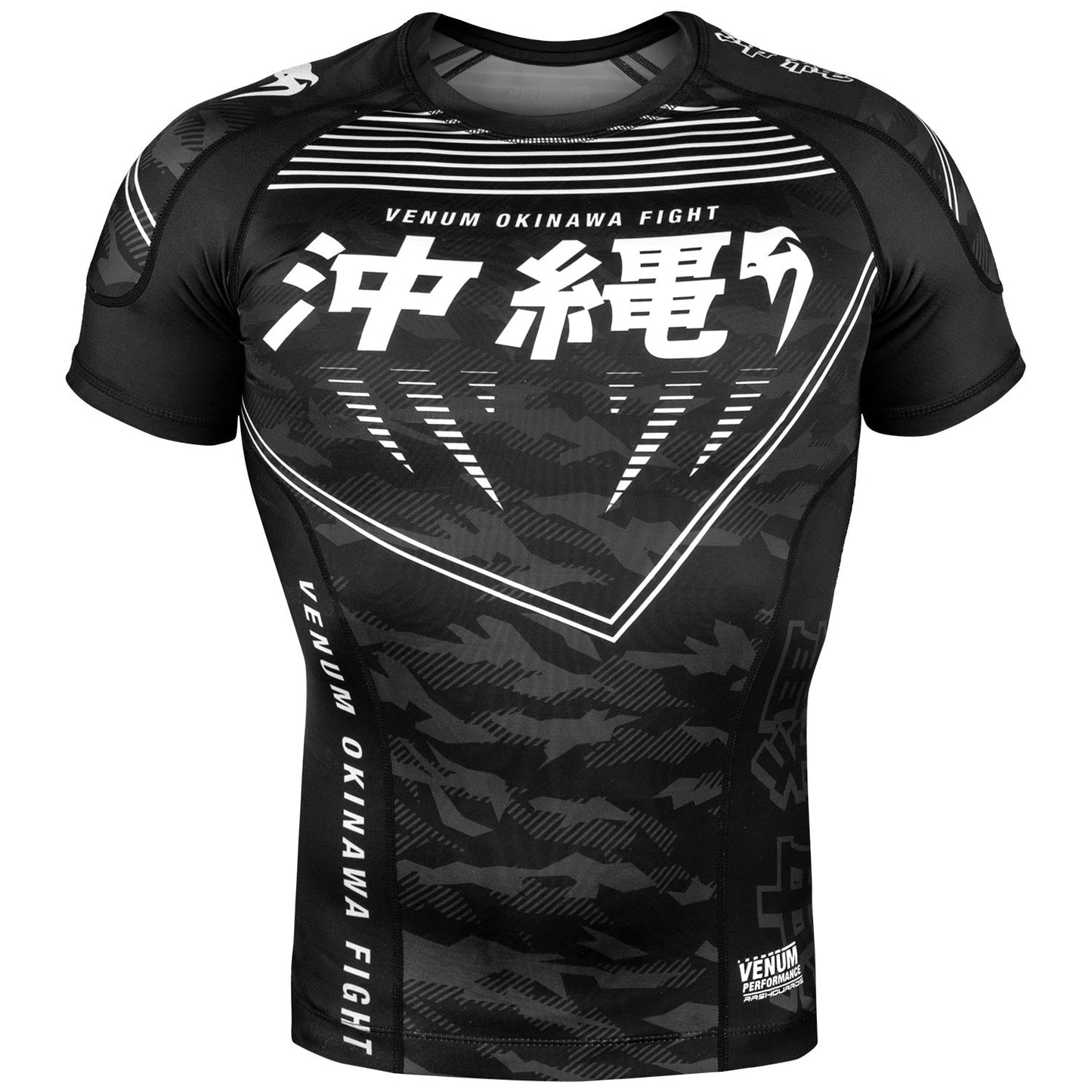 Rashguard Venum Okinawa 2.0 - Short Sleeve - Black/White