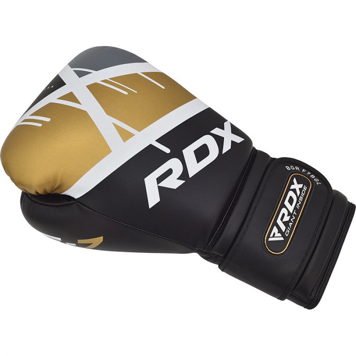 RDX F7 EGO Guantes de Boxeo – Negro/Dorado