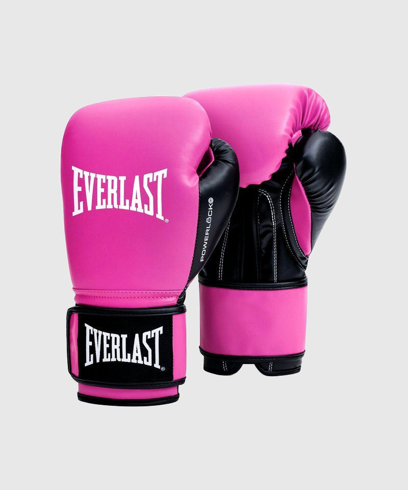Gants de boxe Everlast Powerlock OG Training - Rose/Noir