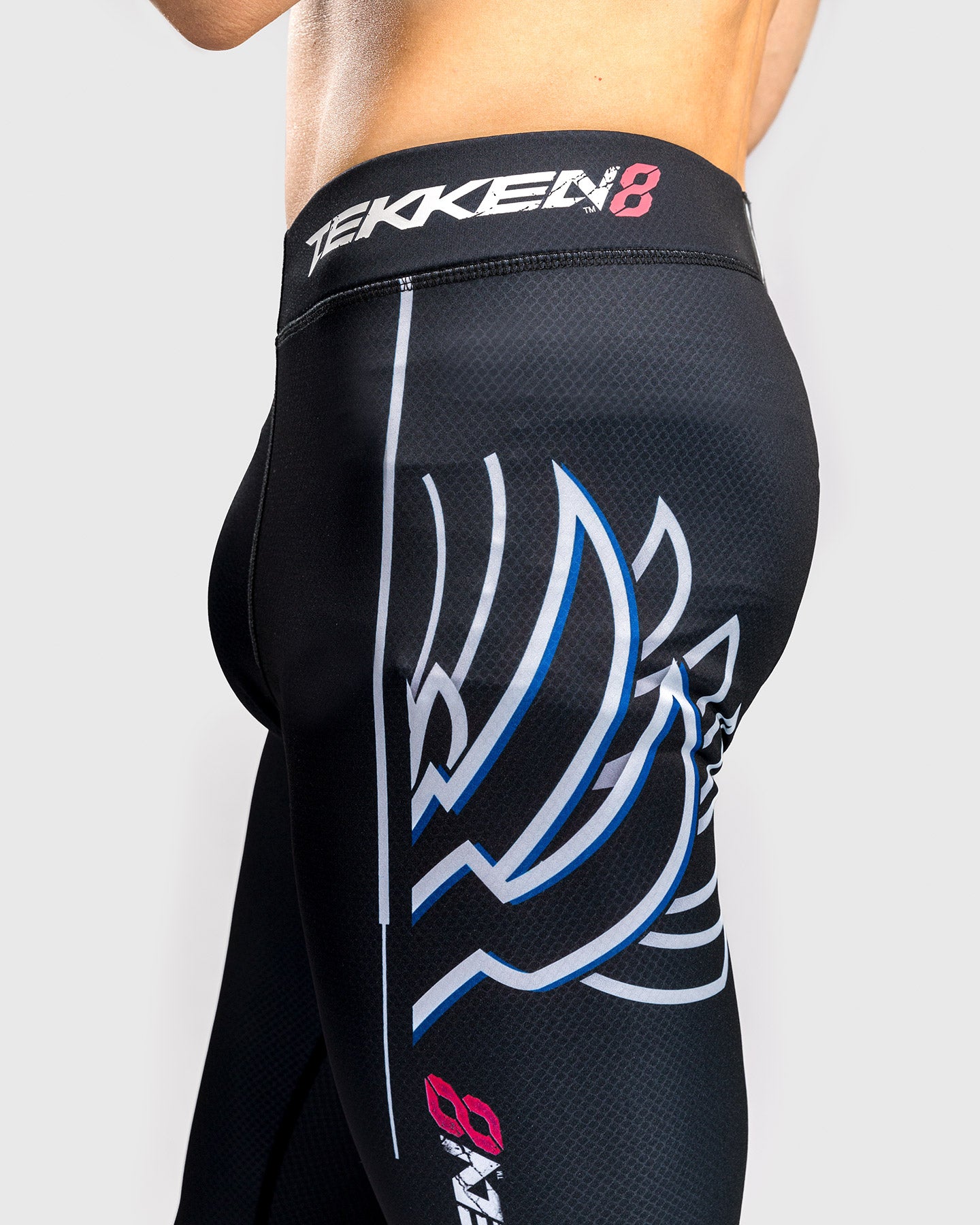 Venum x TEKKEN 8 - Jin Kazama Pantalloni a compressione - Blu/Nero/Bianco