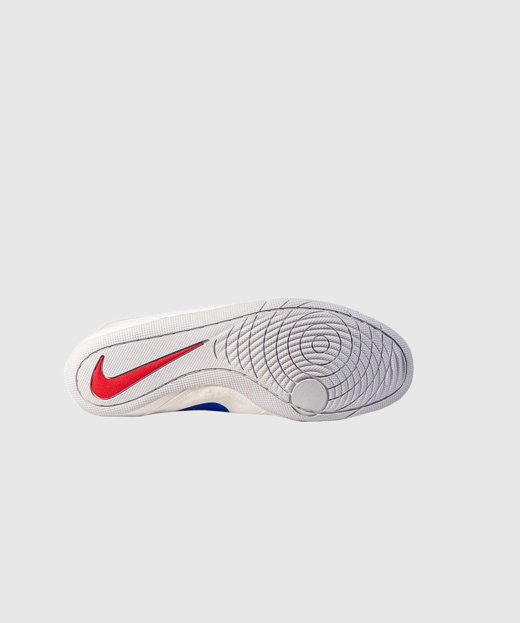 Nike Footsweep 2 Zapatillas de Lucha - Blanco/Rojo/Azul