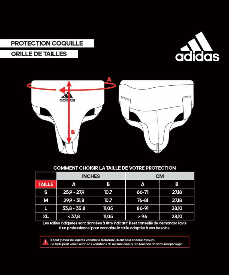 Coquille de ProtectionAdidas Training Anatomique - Blanc