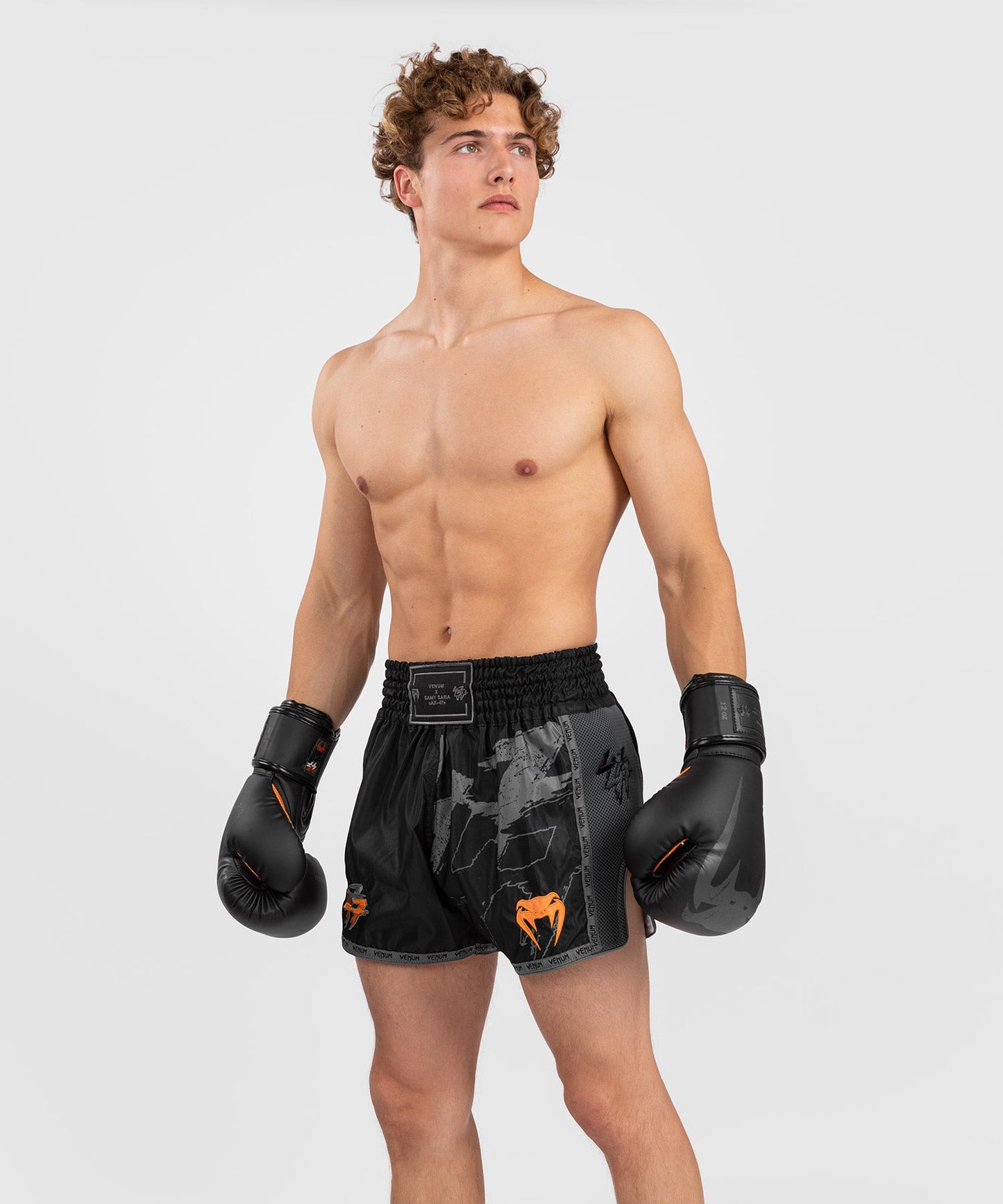 Venum S47 Muay Thai Short - Black/Orange
