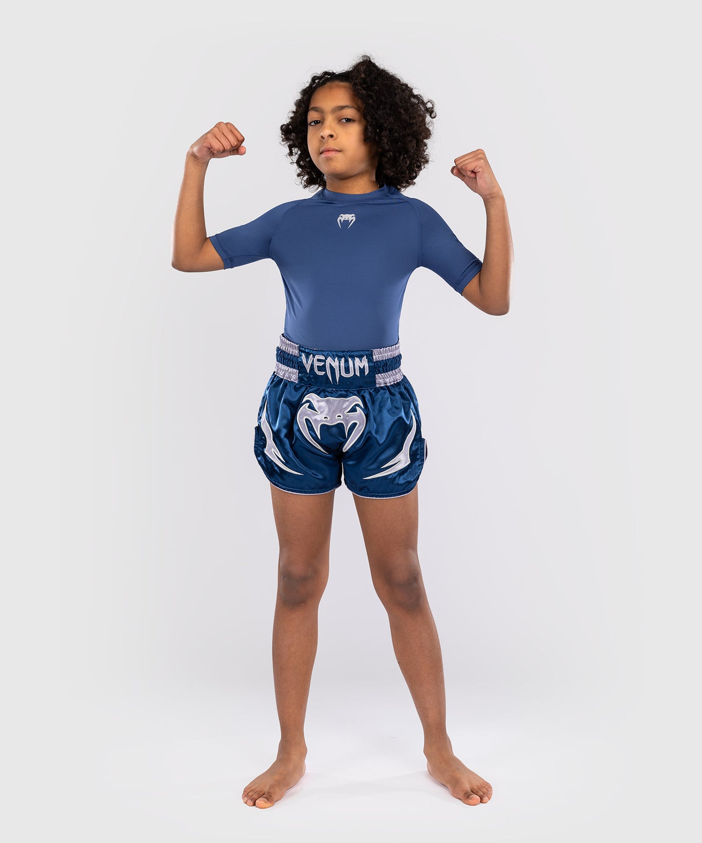 Venum Inferno Kids Thai Shorts - Royal Blue