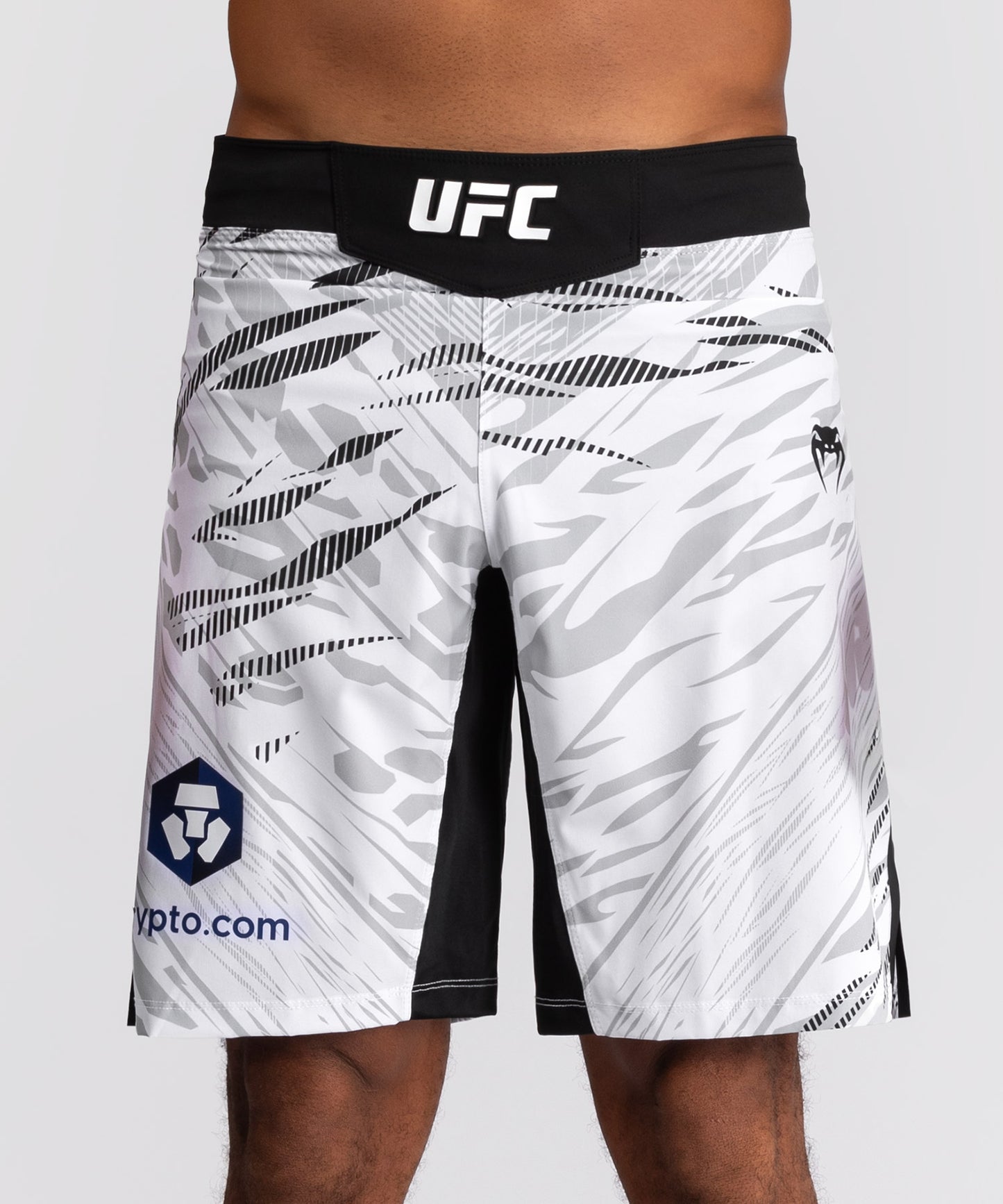 Shorts de Combat pour Hommes UFC Fusion by Venum Authentic Fight Night - Coupe Longue - Blanc