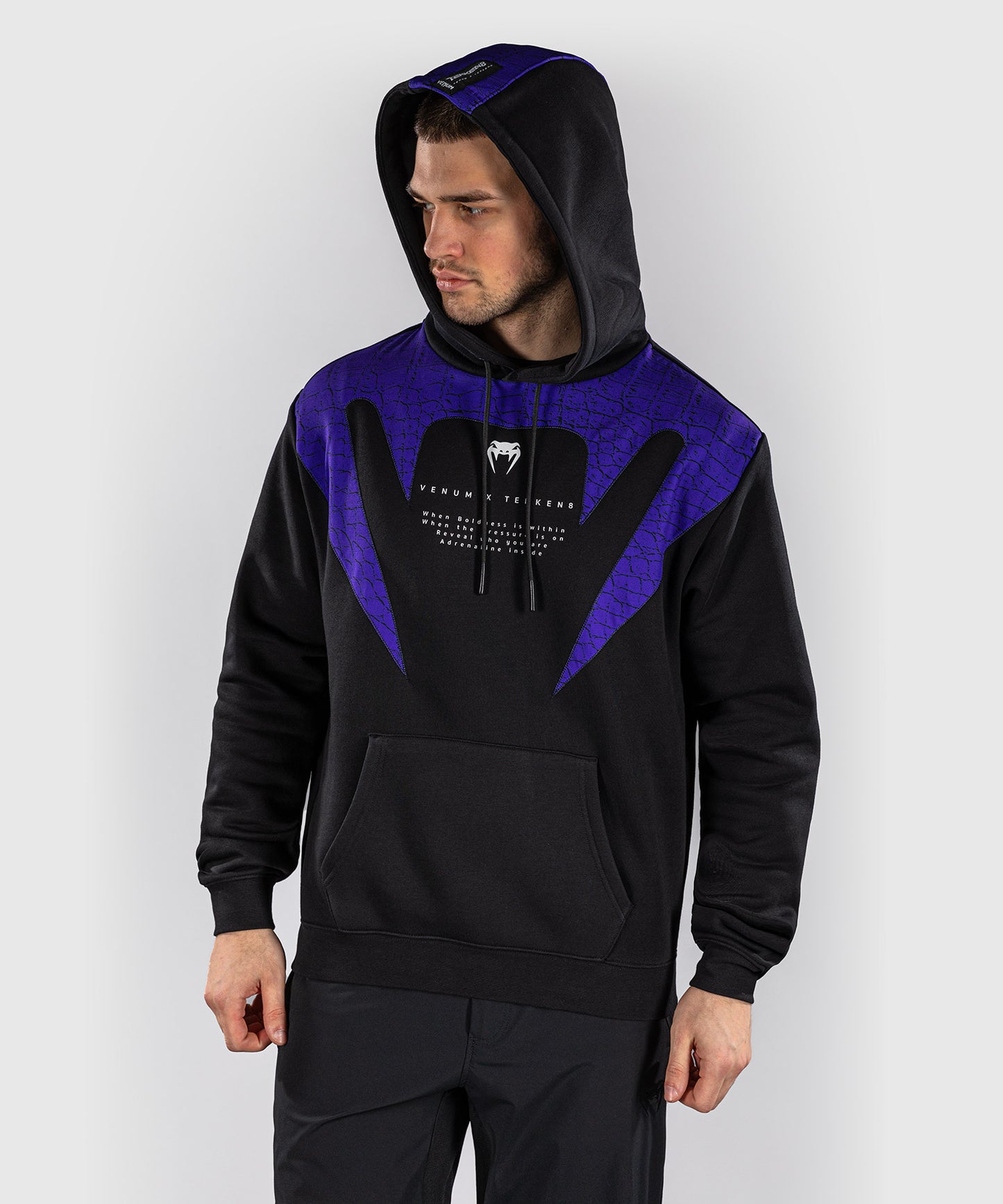 Venum x TEKKEN 8 Pullover Hoodie - Kazuya - Black/Purple