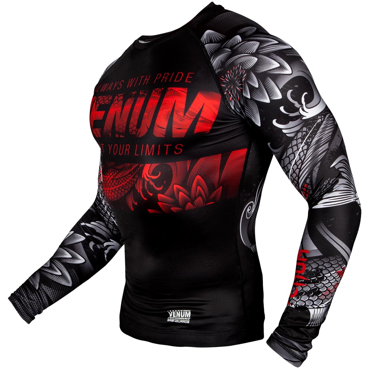 Rashguard Venum Koi 2.0 - Manches longues - Noir/Blanc