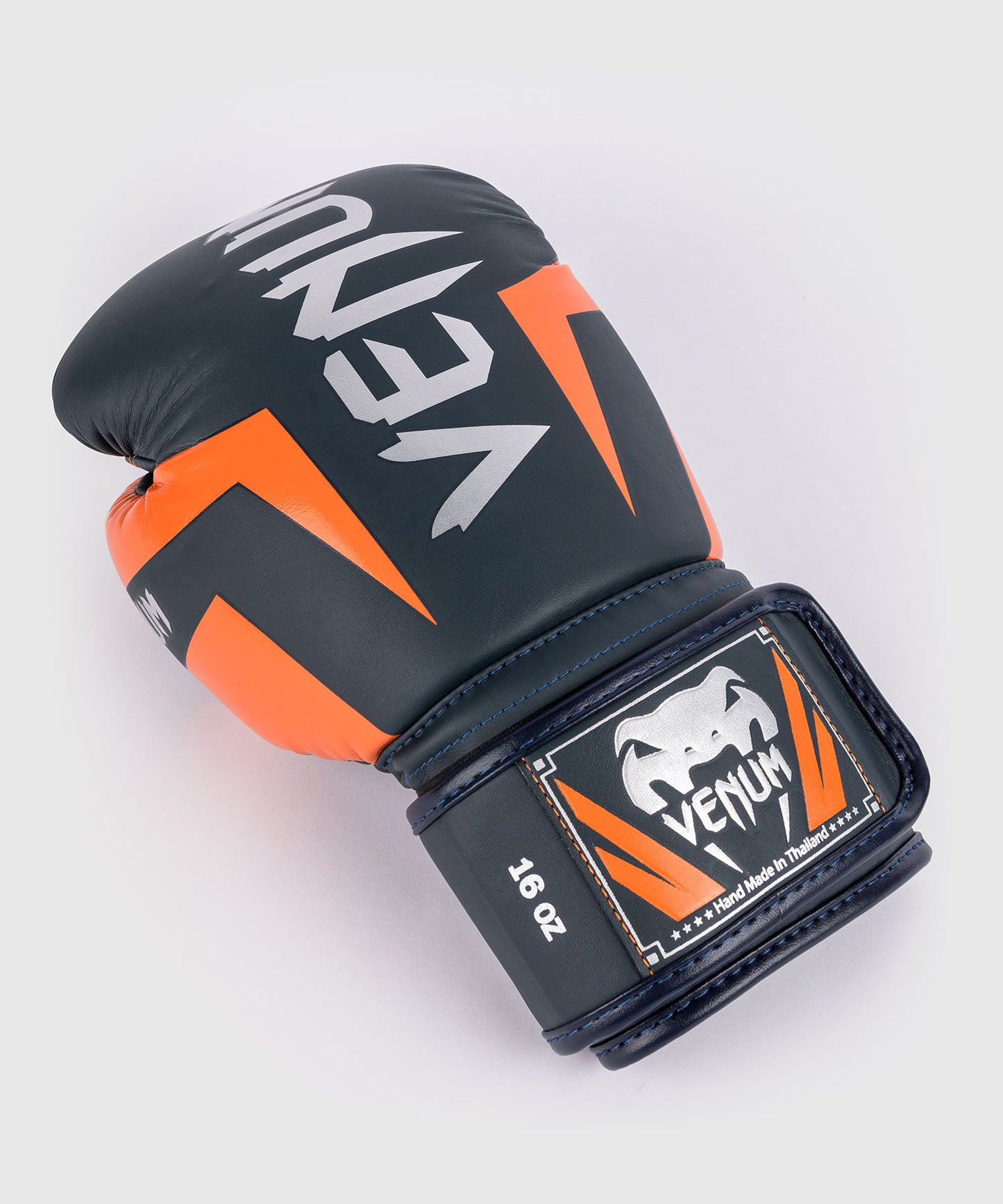 Gants de Boxe Venum Elite - Bleu Marine/Argent/Orange