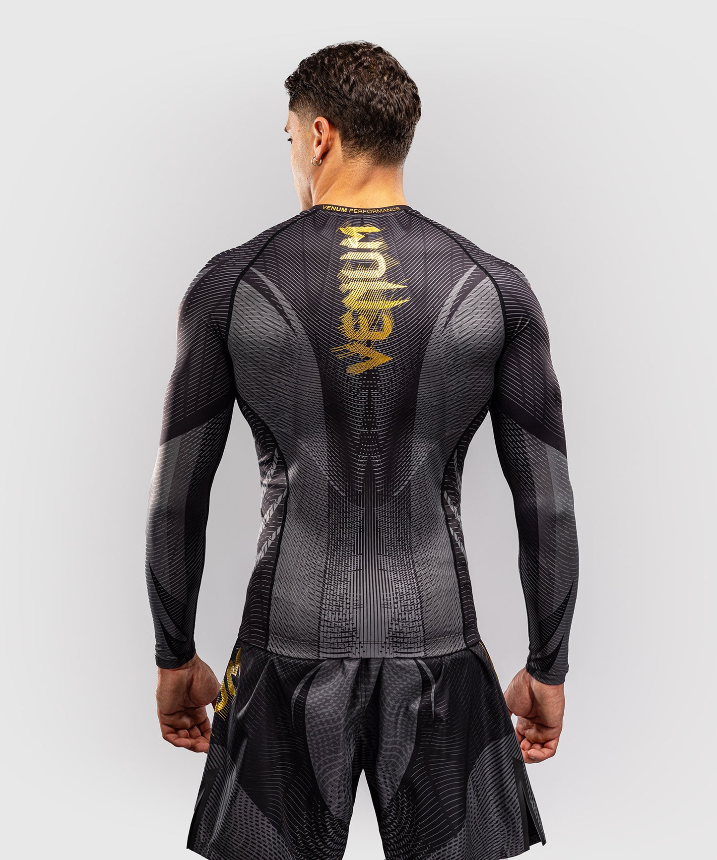Venum Galactic 3.0 Langarm Rashguard - Schwarz/Gold