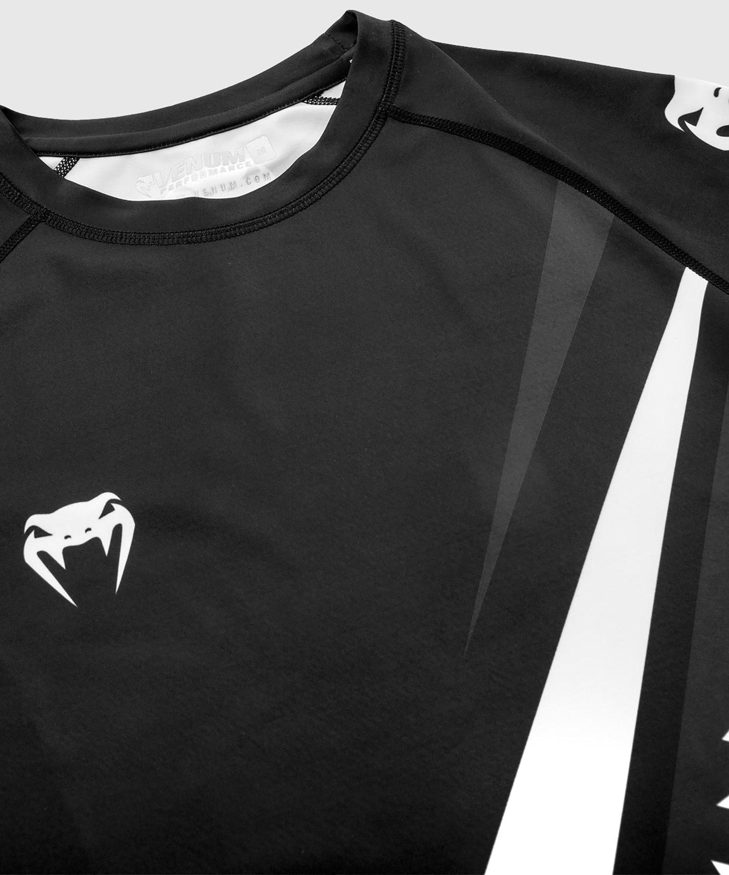 Rashguard Venum Contender 4.0 - Short Sleeve - Black/Grey-White
