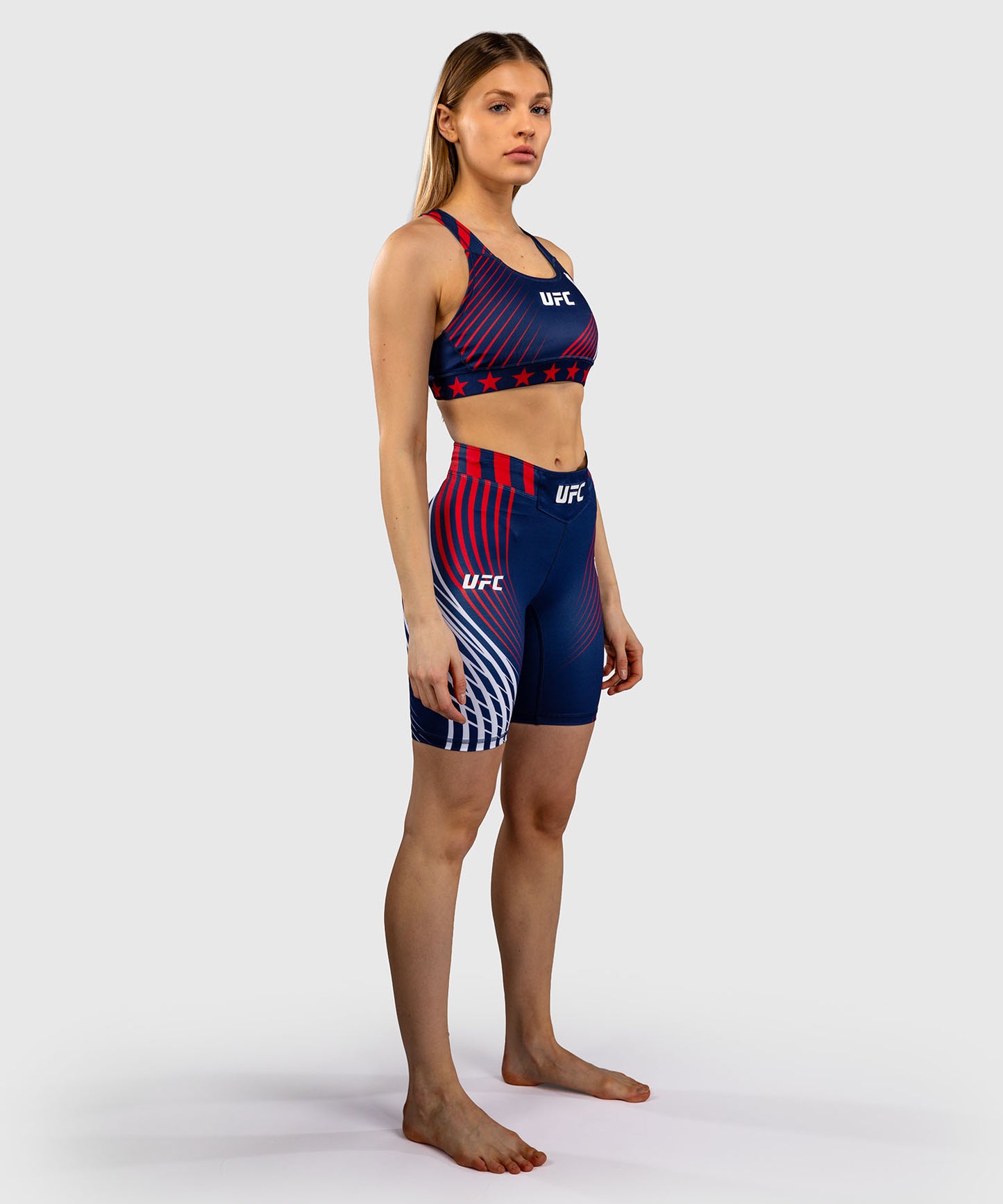 Official UFC Freedom 250 by Venum Authentic Pantaloncini Vale Tudo taglio lungo da donna - Blu