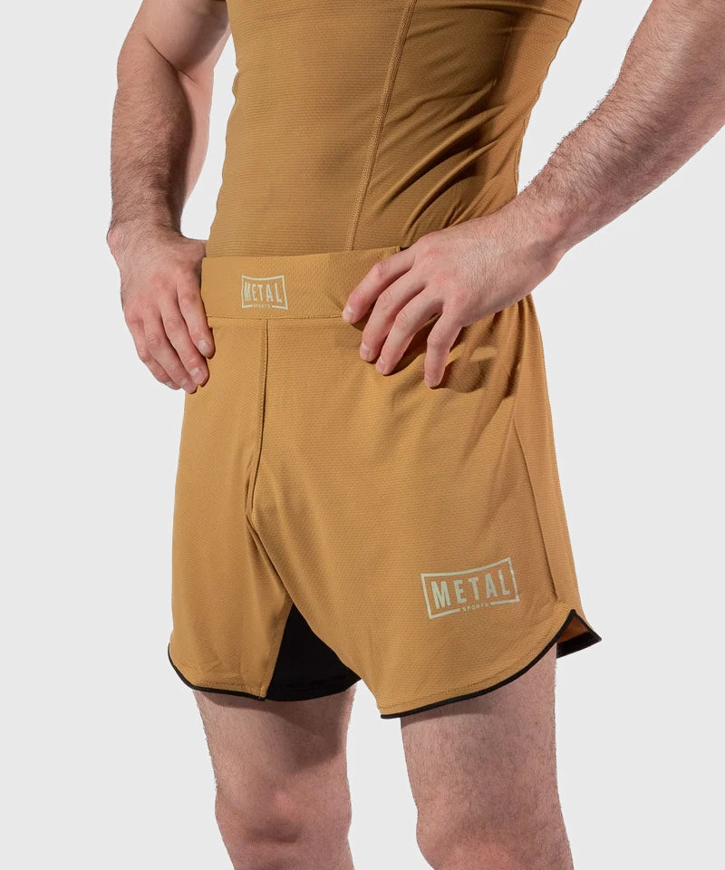 Metal Boxe Caucasian Hills Fightshorts - Beige