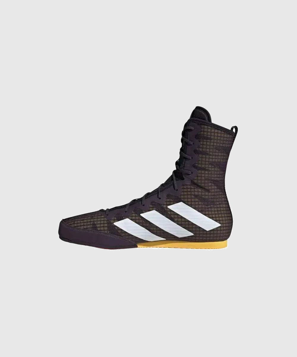 Adidas Box Hog IV Boxschuhe - Schwarz/Weiß