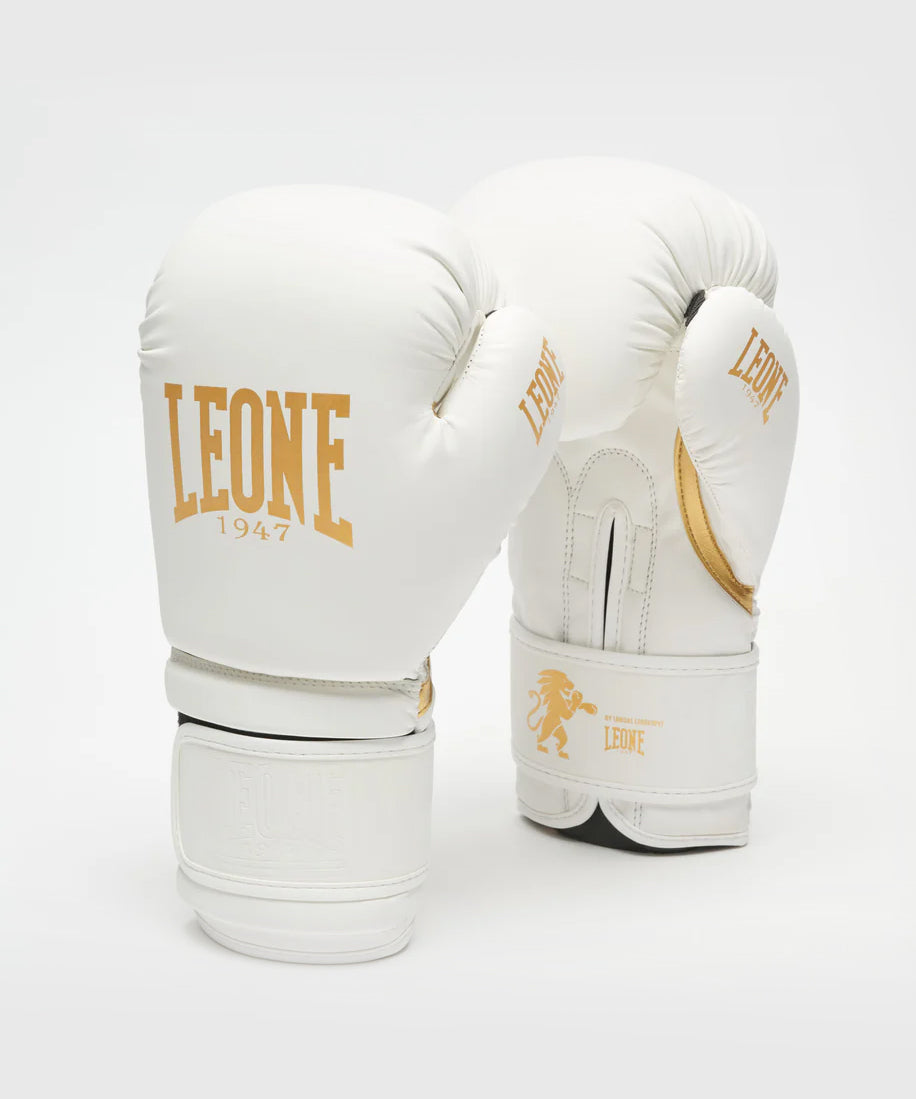Leone Idol Boxhandschuhe - Weiß/Gold