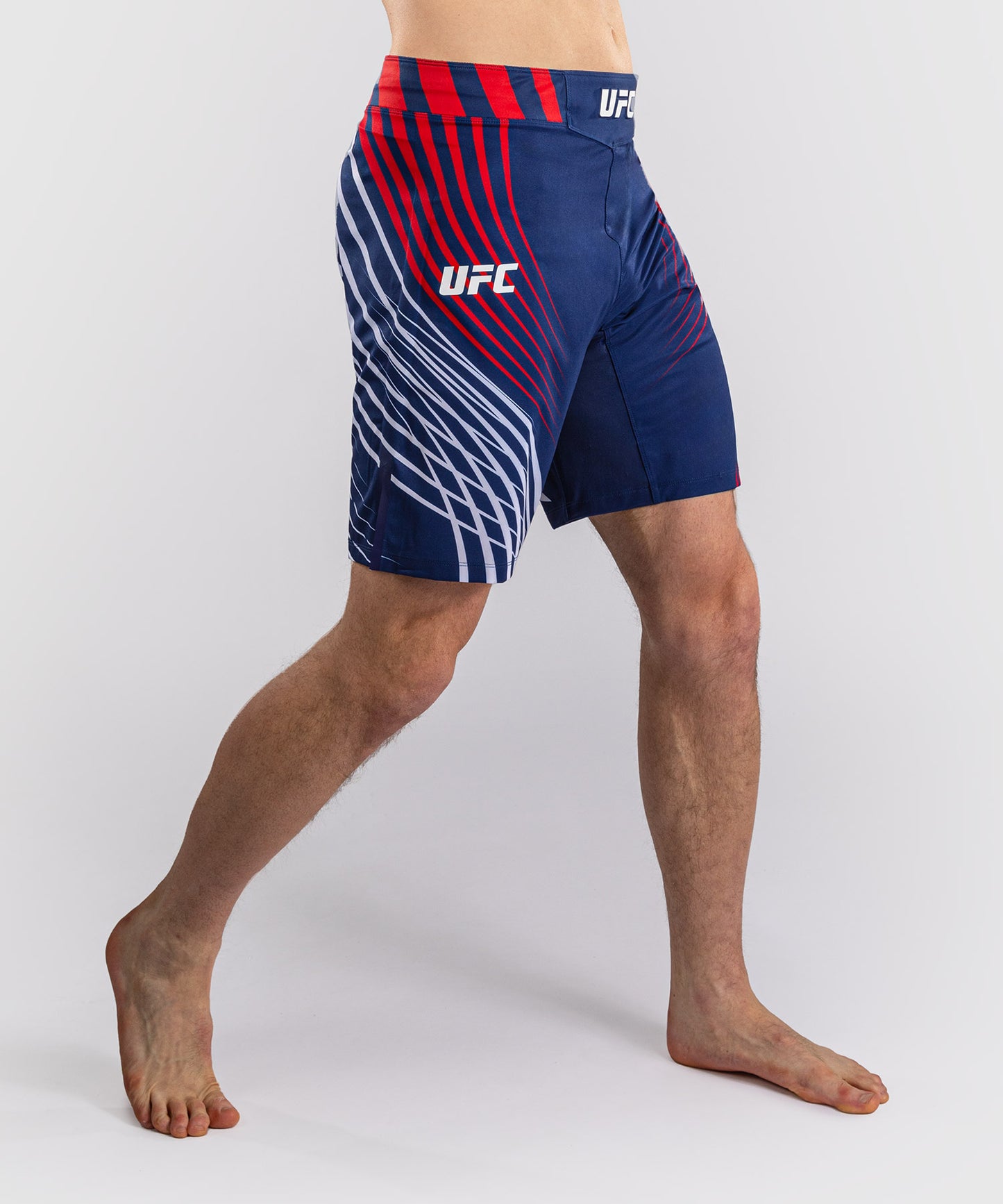 Men's Official UFC Freedom 250 by Venum Blue Authentic Fight Night Long Fit Fight Short