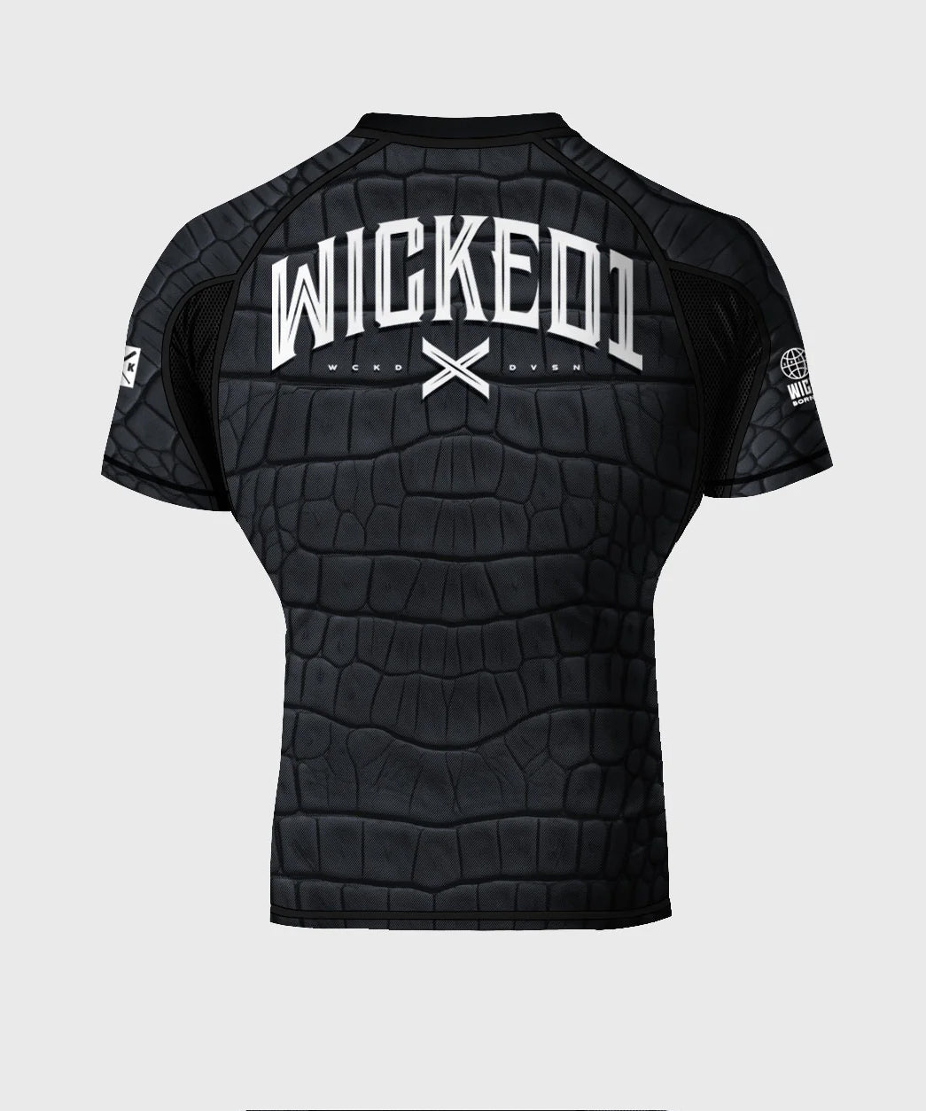 Wicked One Caïman Kurzarm-Rashguard - Schwarz