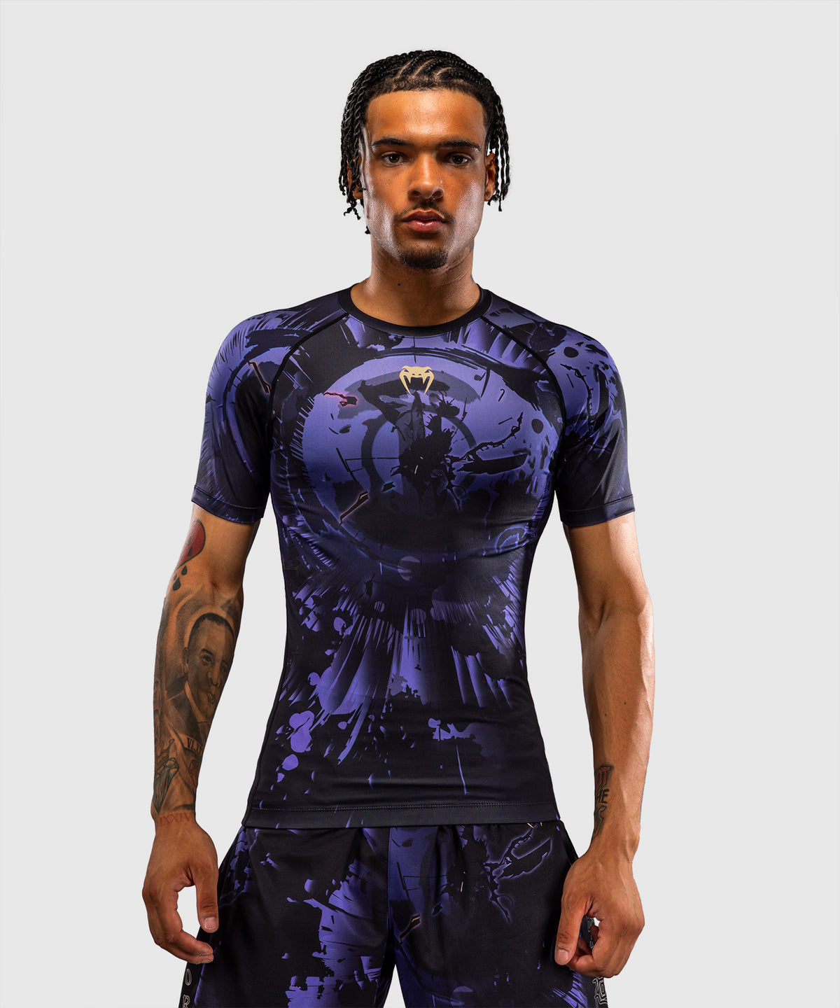 Jujutsu Kaisen x Venum Gojo Kurzarm Rashguard – Lila