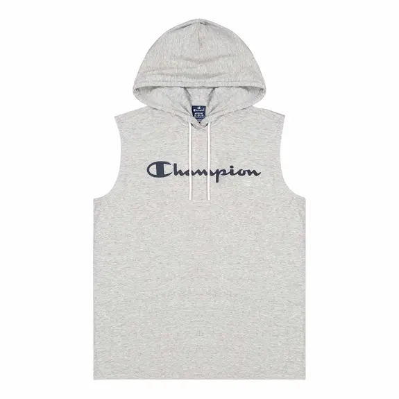 T-SHIRT À CAPUCHE SANS MANCHE CHAMPION - GRIS