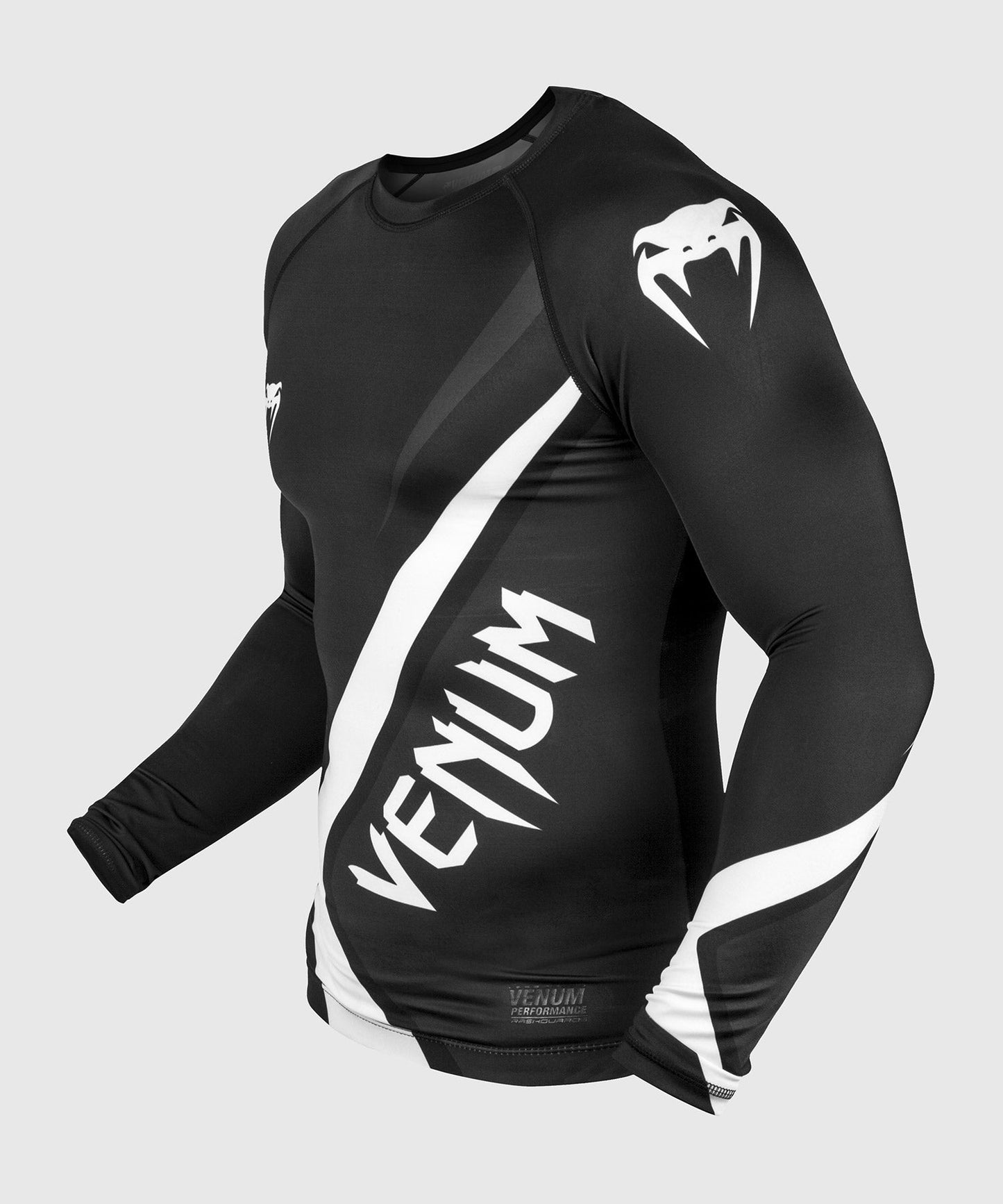 Rashguard Venum Contender 4.0 - Long Sleeve - Black/Grey-White
