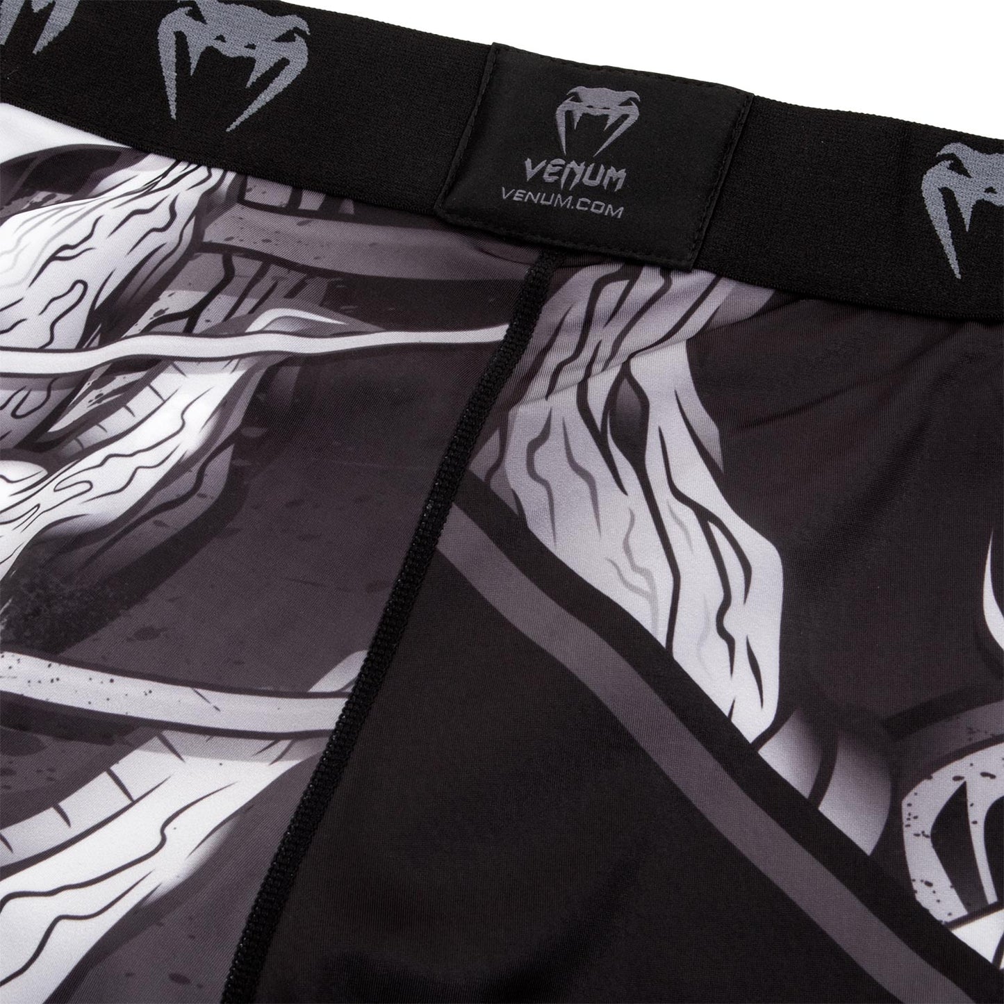 Short de compression Venum Devil - Blanc/Noir