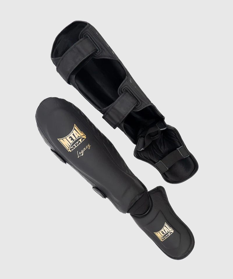 Metal Boxe Legacy Shin Guards - Black