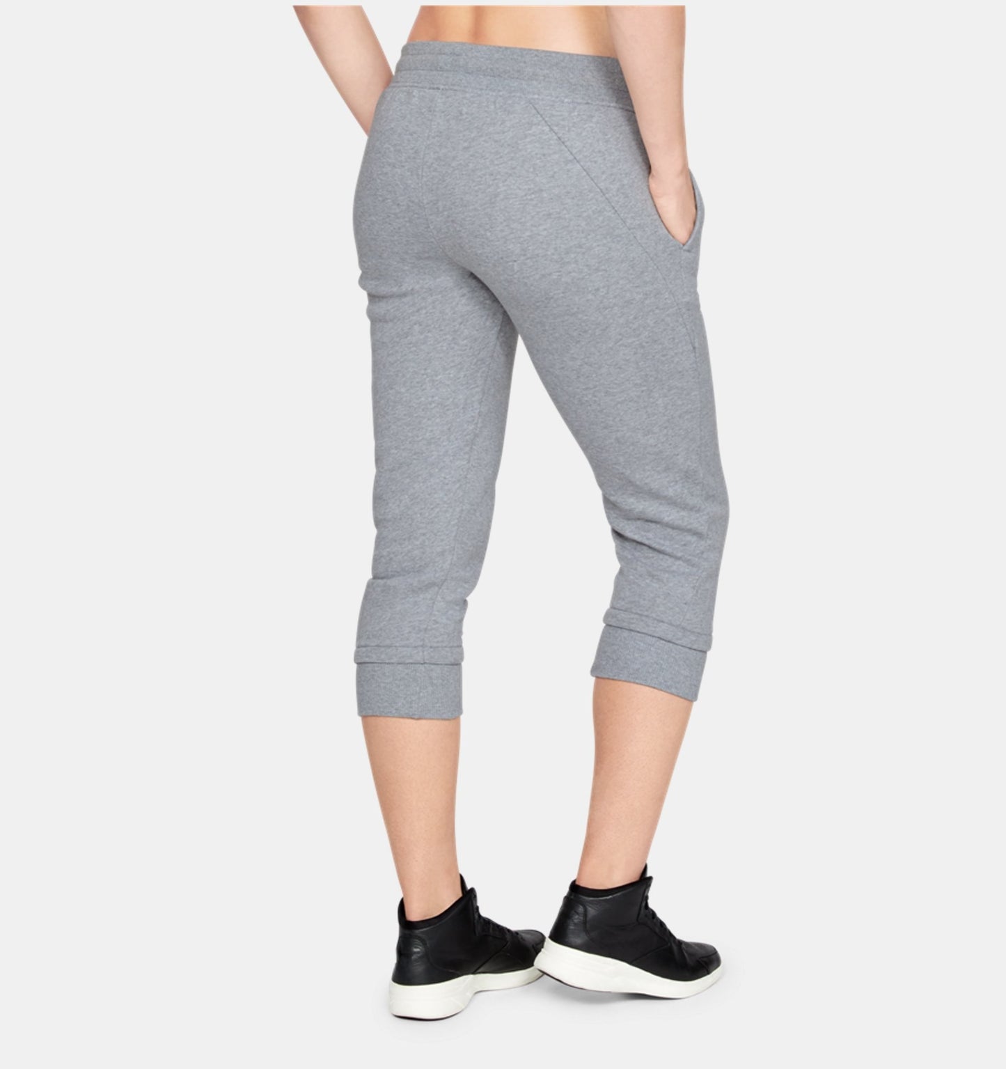 Corsaire Femme Under Armour Fleece Slim Leg - Gris