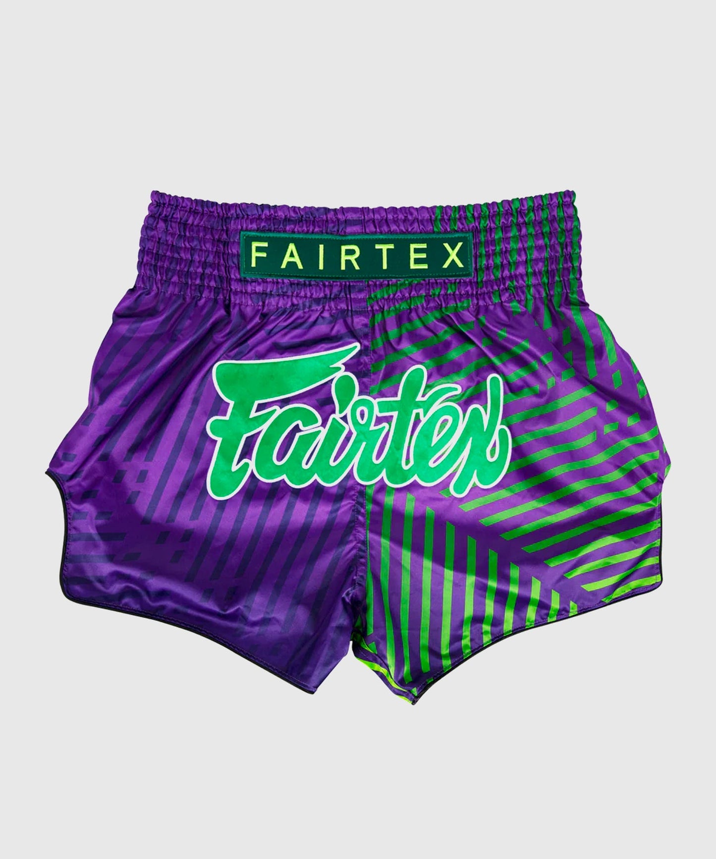 Short de Muay Thai Fairtex Racer - Violet/Vert