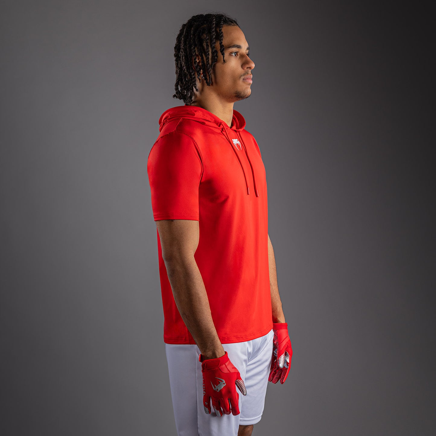 Sweat à capuche à manches courtes Dry Tech Venum Elite - Rouge