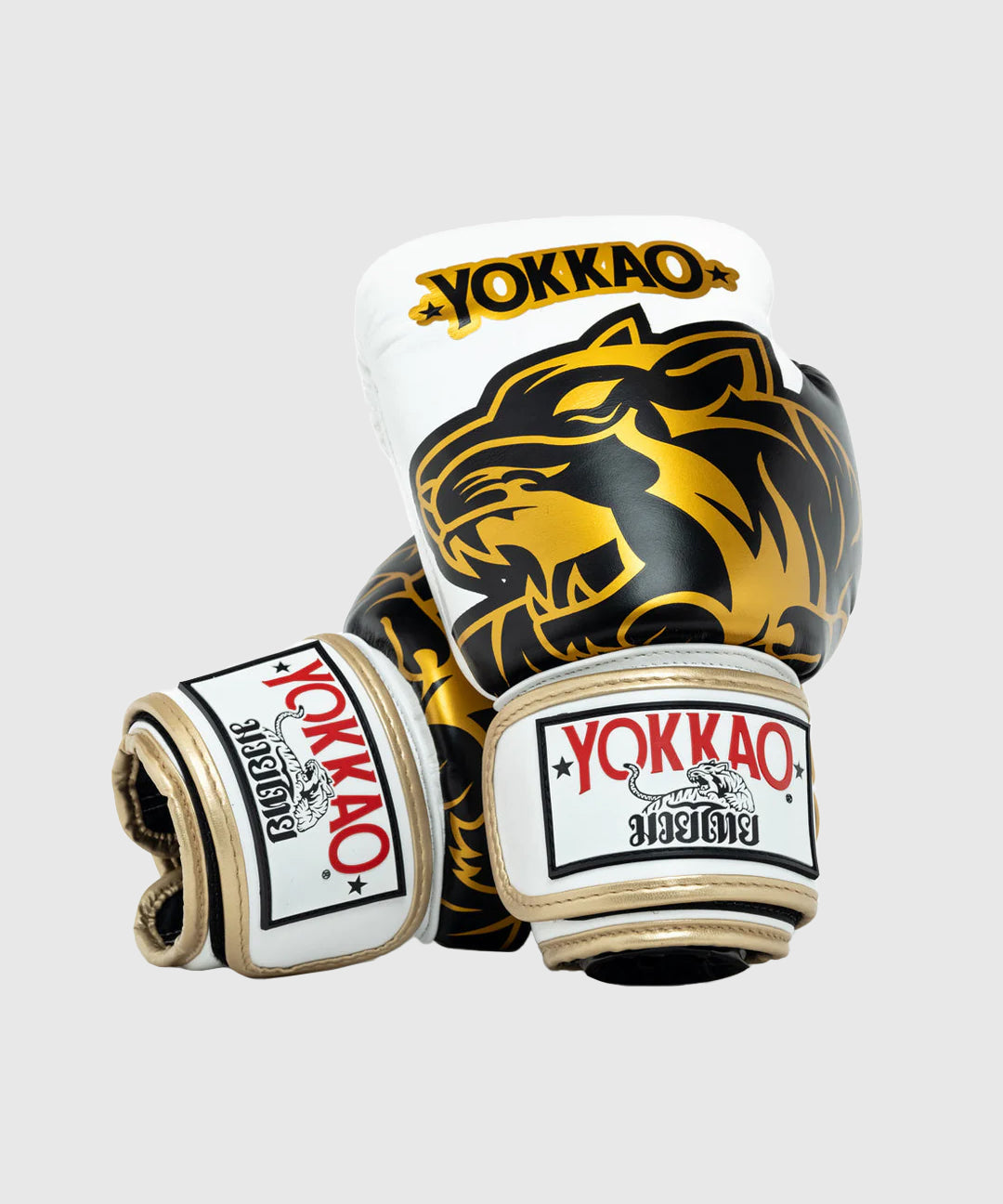 Yokkao Original Gold Boxing Gloves - White