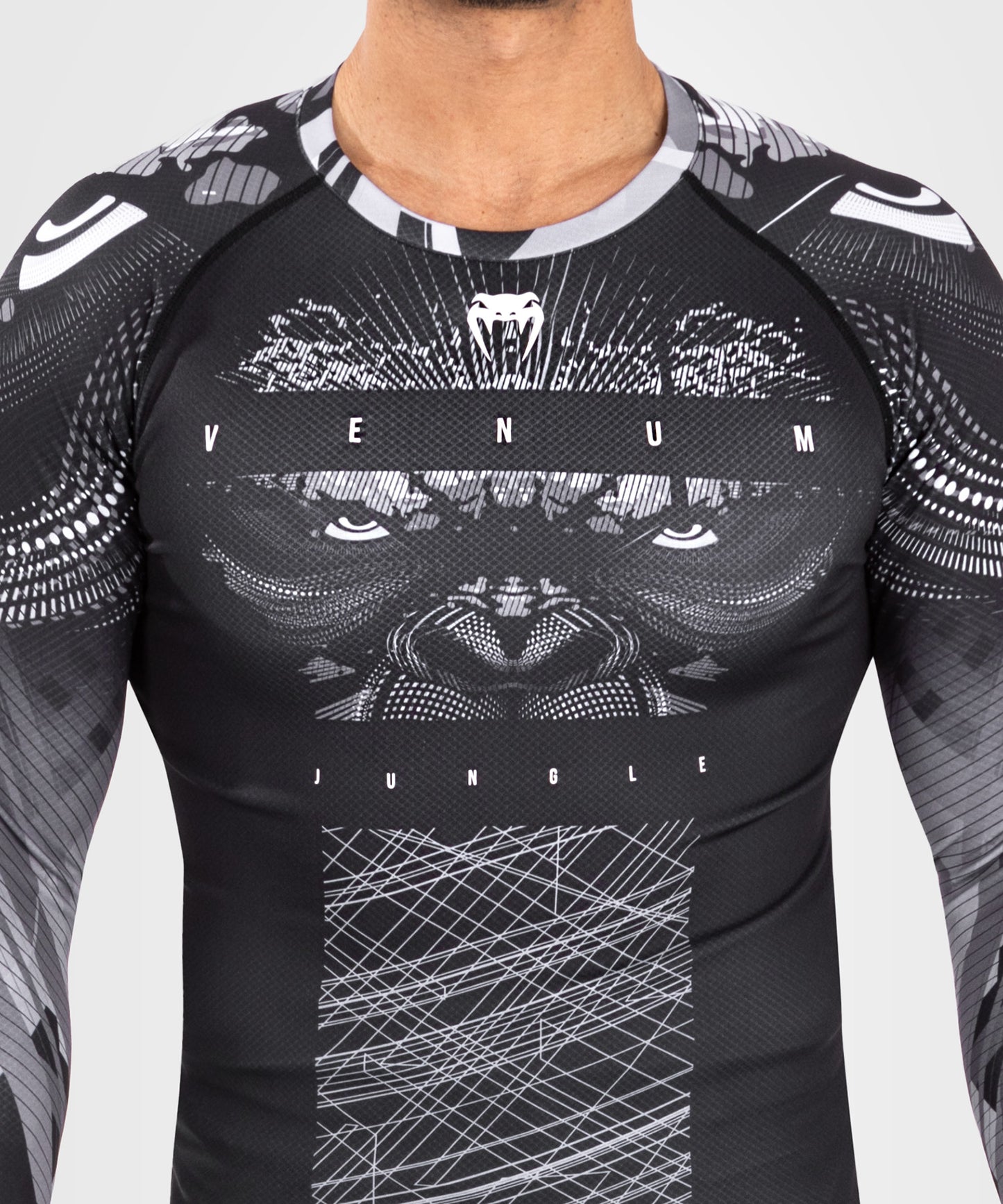 Venum Gorilla Jungle Rashguard a maniche lunghe - Nero/Bianco