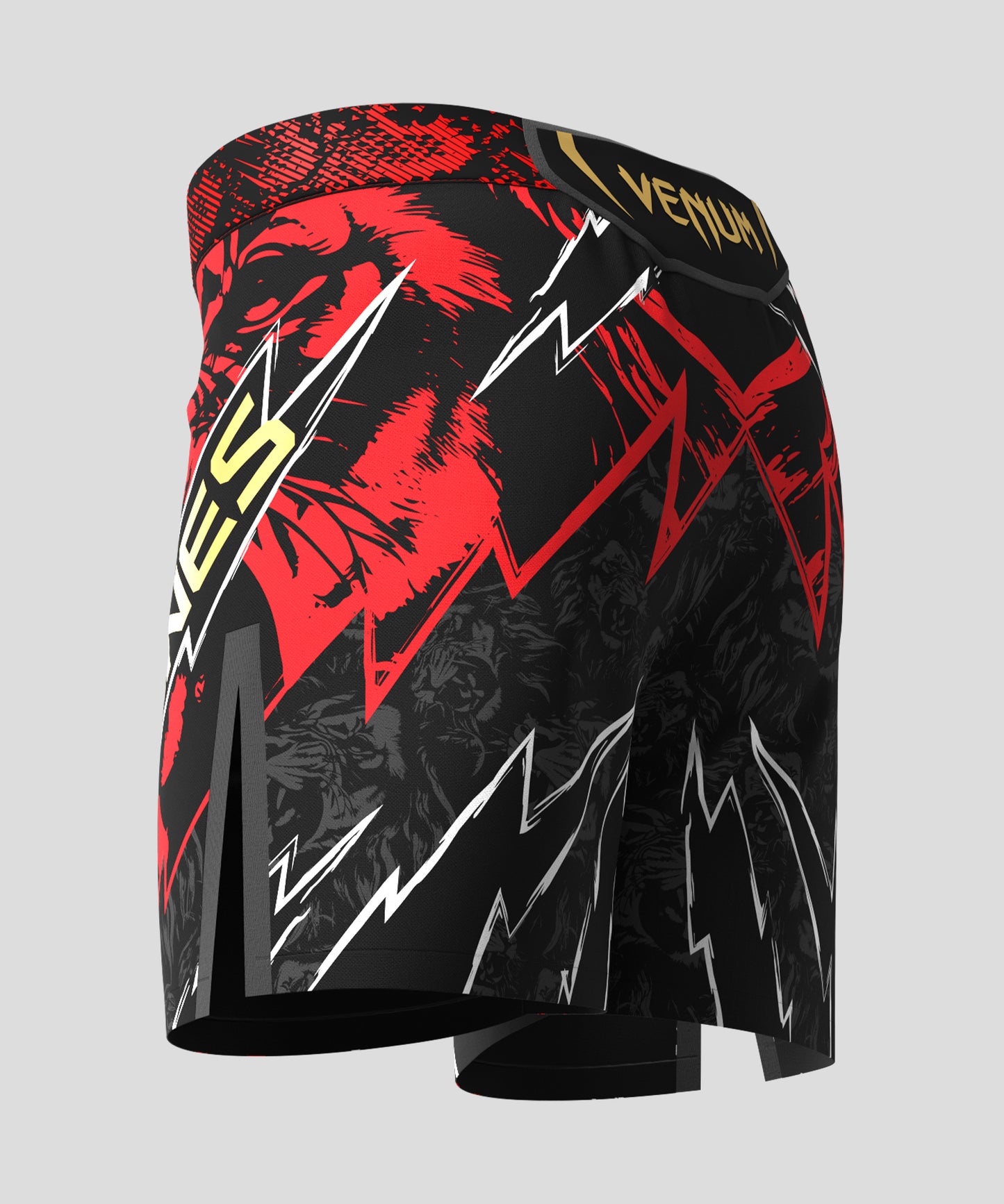 UFC Unrivaled by Venum Jon Jones Pantalones Cortos de Lucha para Hombres - Rojo