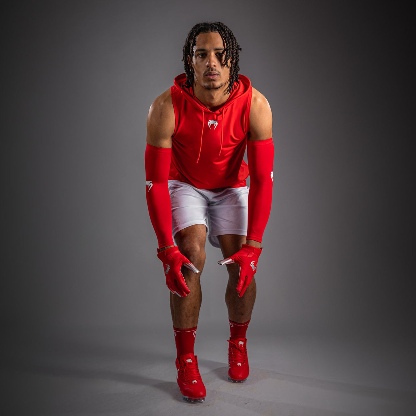 Sweat à capuche Dry Tech sans manches Venum Elite - Rouge