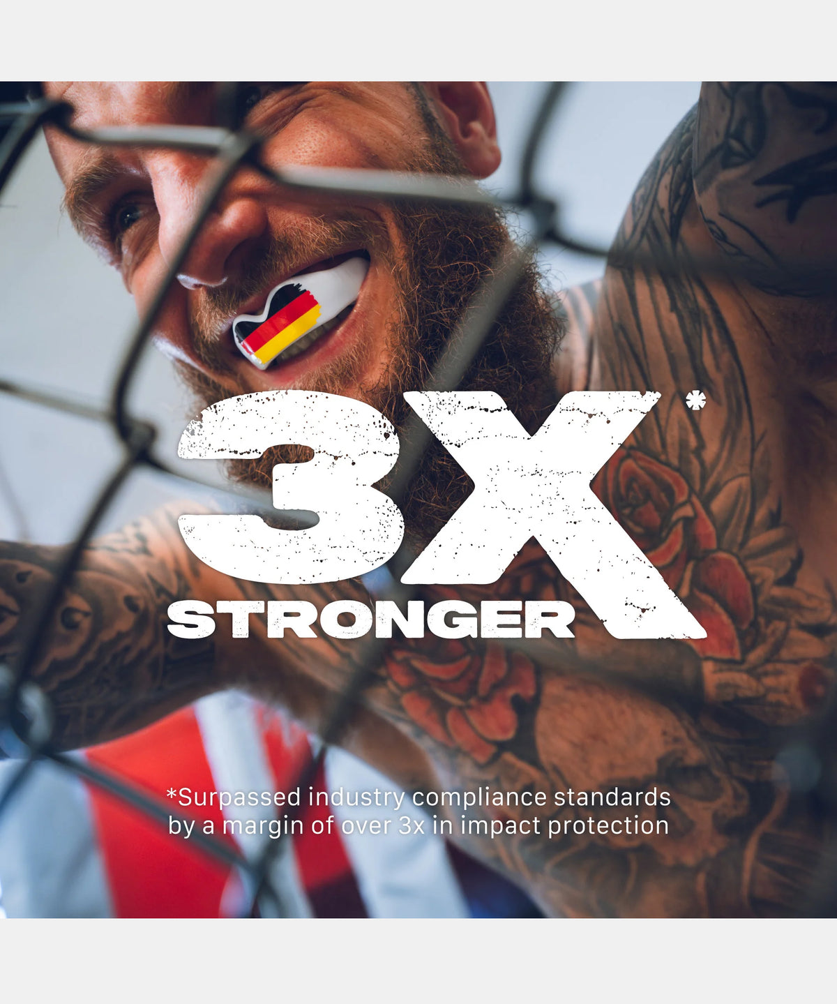 Safejawz Extro Flags Adult Mouthguard - Germany