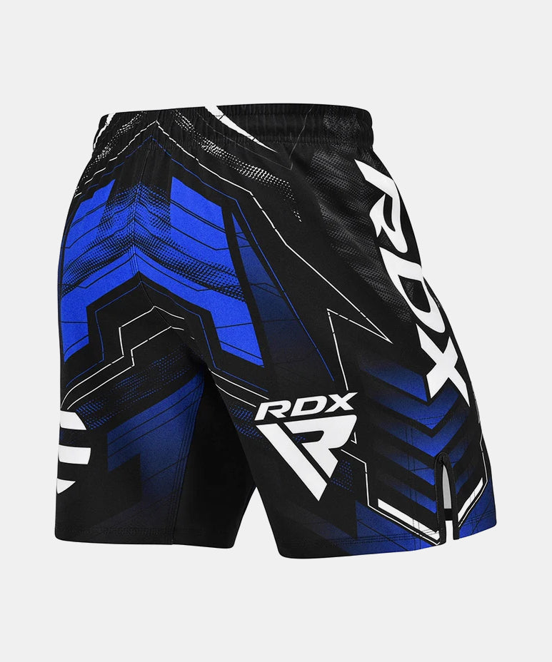 RDX Fightshorts IMMAF Approved - Schwarz/Blau