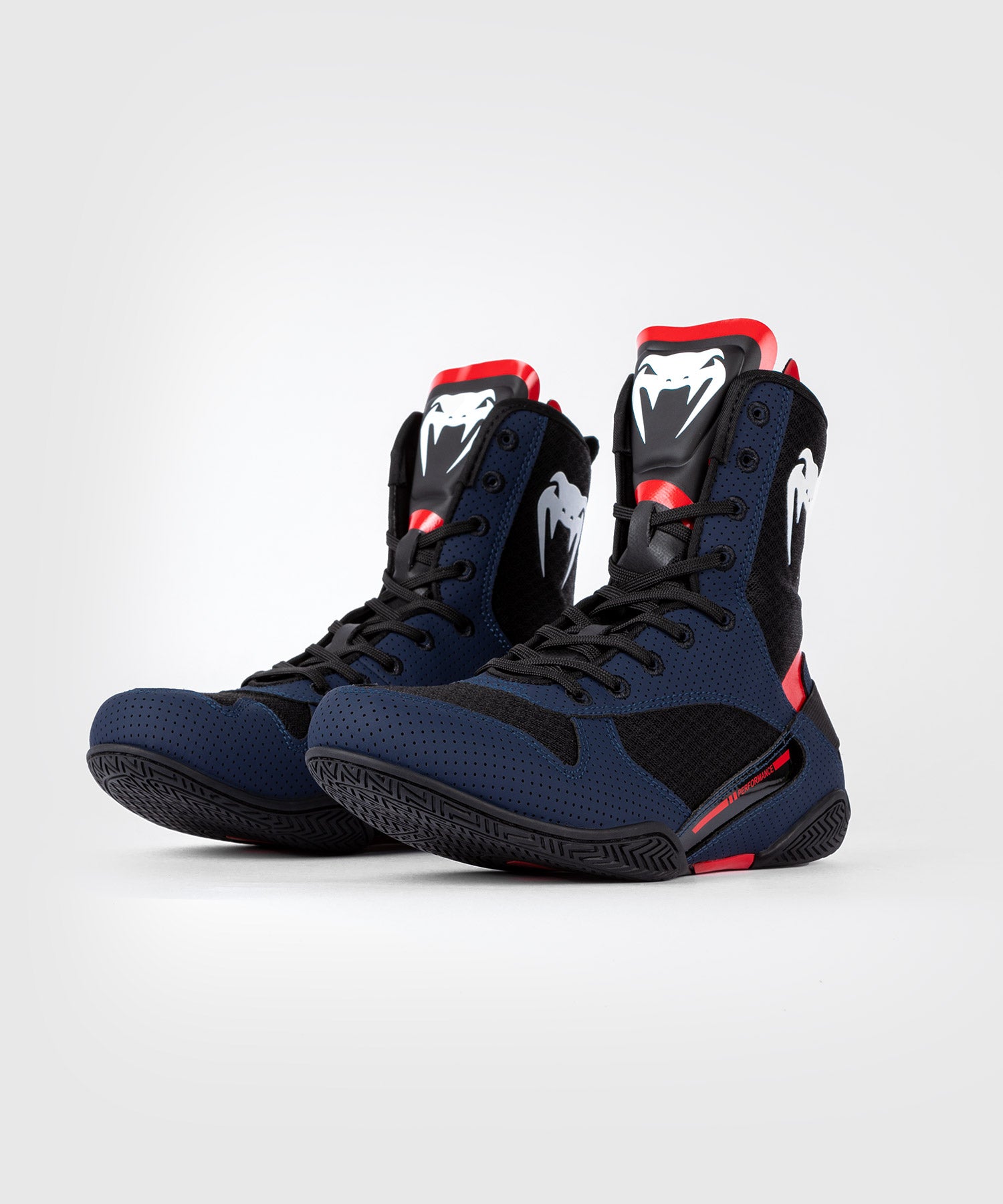 Chaussures de Boxe Venum Elite Bleu Marine/Noir/Rouge – Dragon Bleu