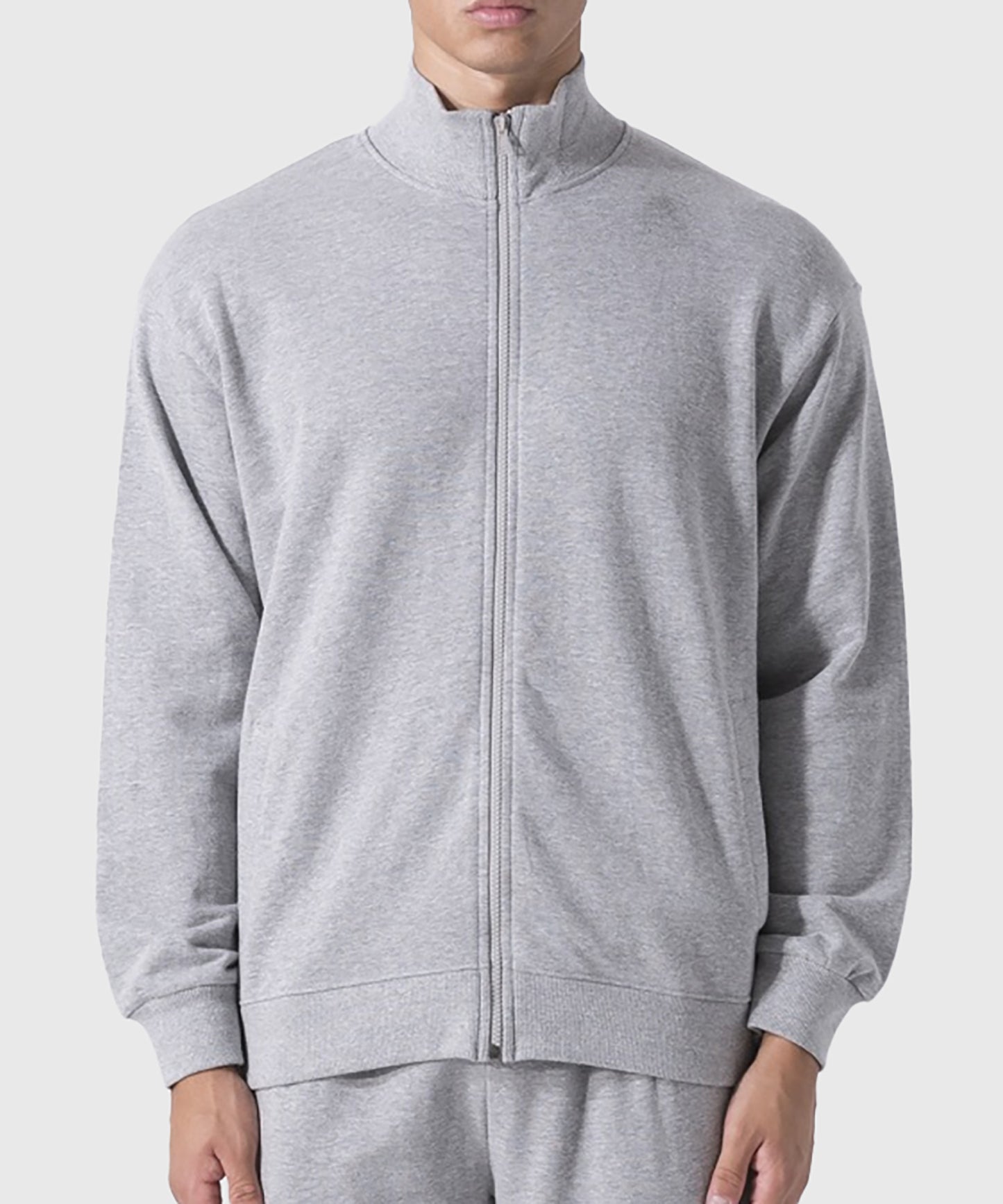 Everlast Back Square Jacke mit Reißverschluss - Grau Meliert