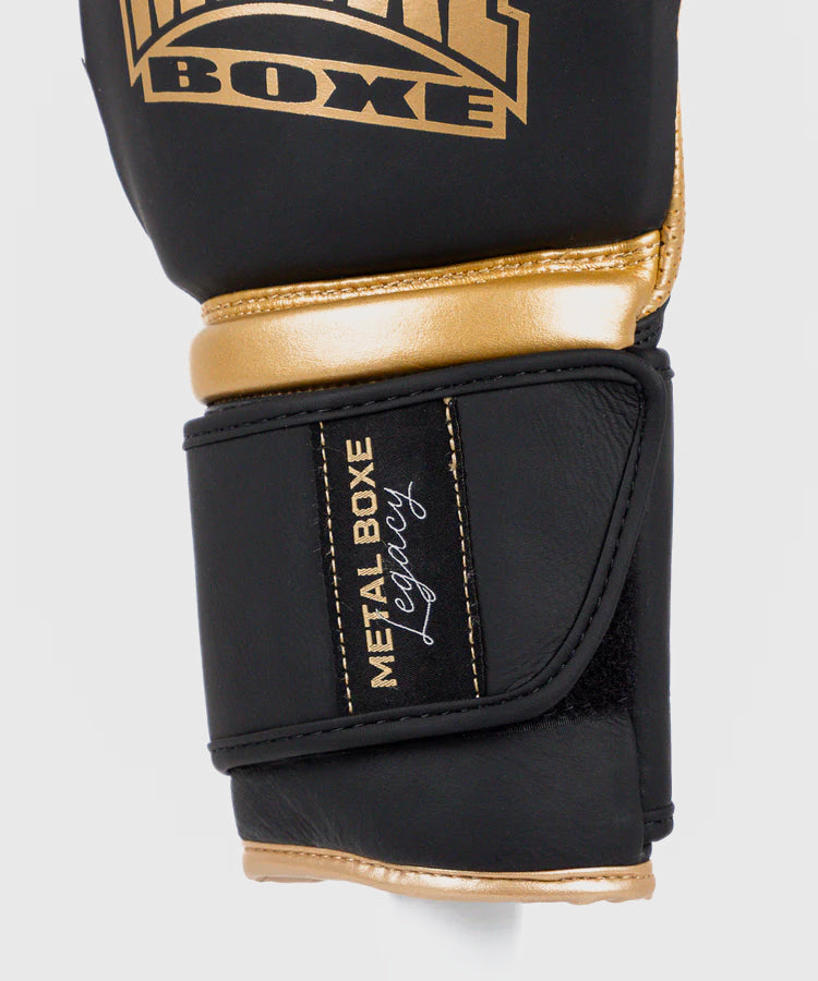 Metal Boxe Legacy Sparring Boxing Gloves - Black