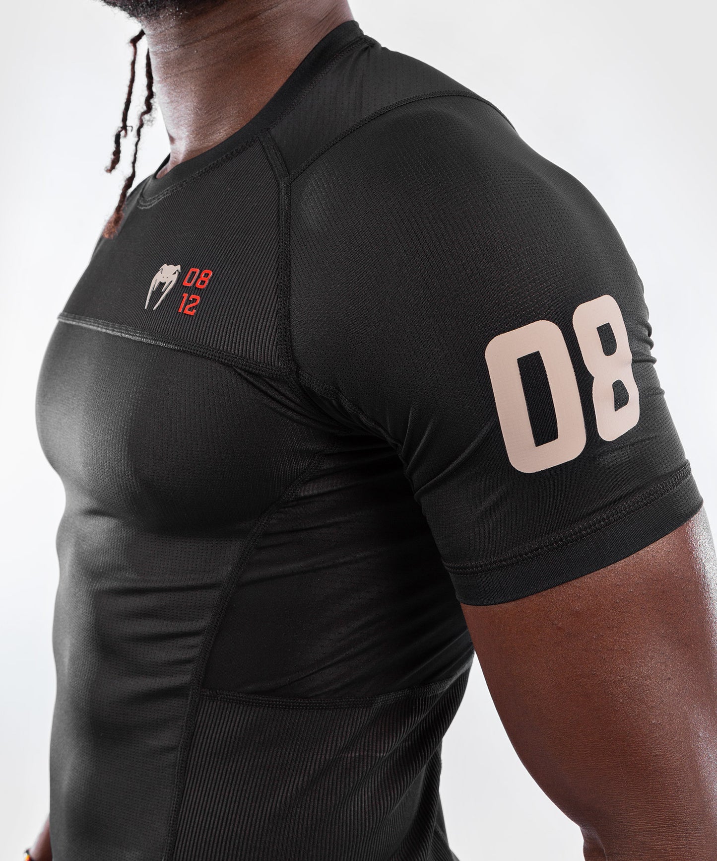 Venum Loma 08-12 Short Sleeve Rashguard - Black