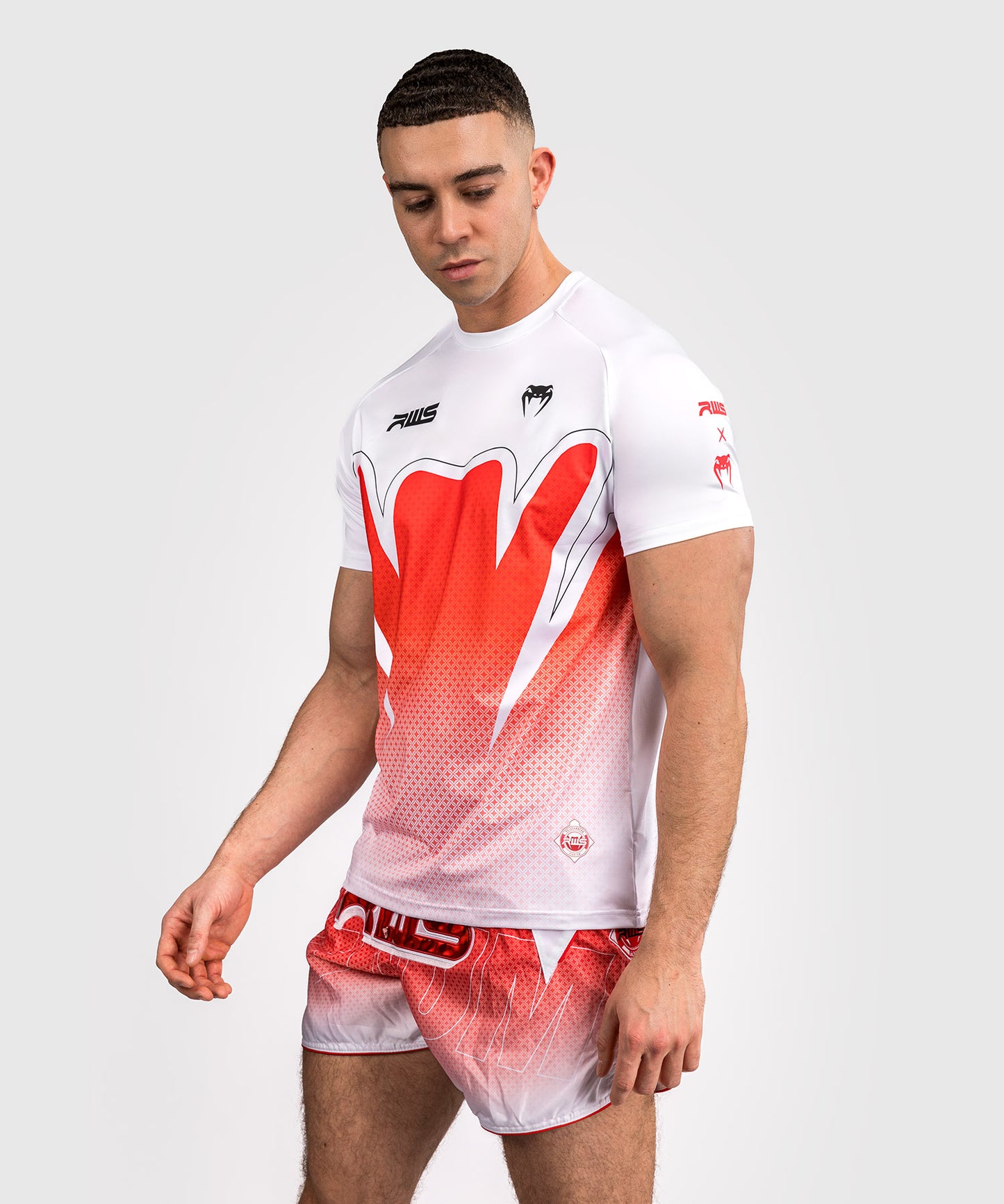 Venum x RWS 2.0 Men’s Dry-Tech T-Shirt - White/Red