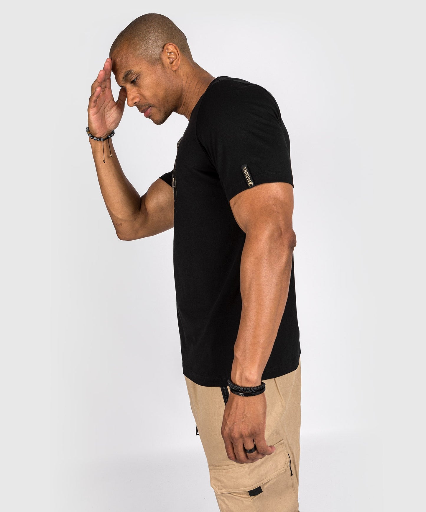 Santa Muerte Dark Side Venum T-shirt - Black/Brown