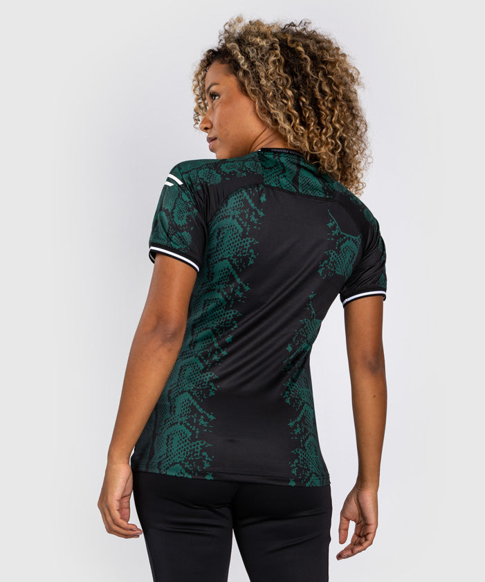 Women's UFC Adrenaline by Venum Authentic Fight Night Technical T-Shirt - Emerald Edition - Green/Black
