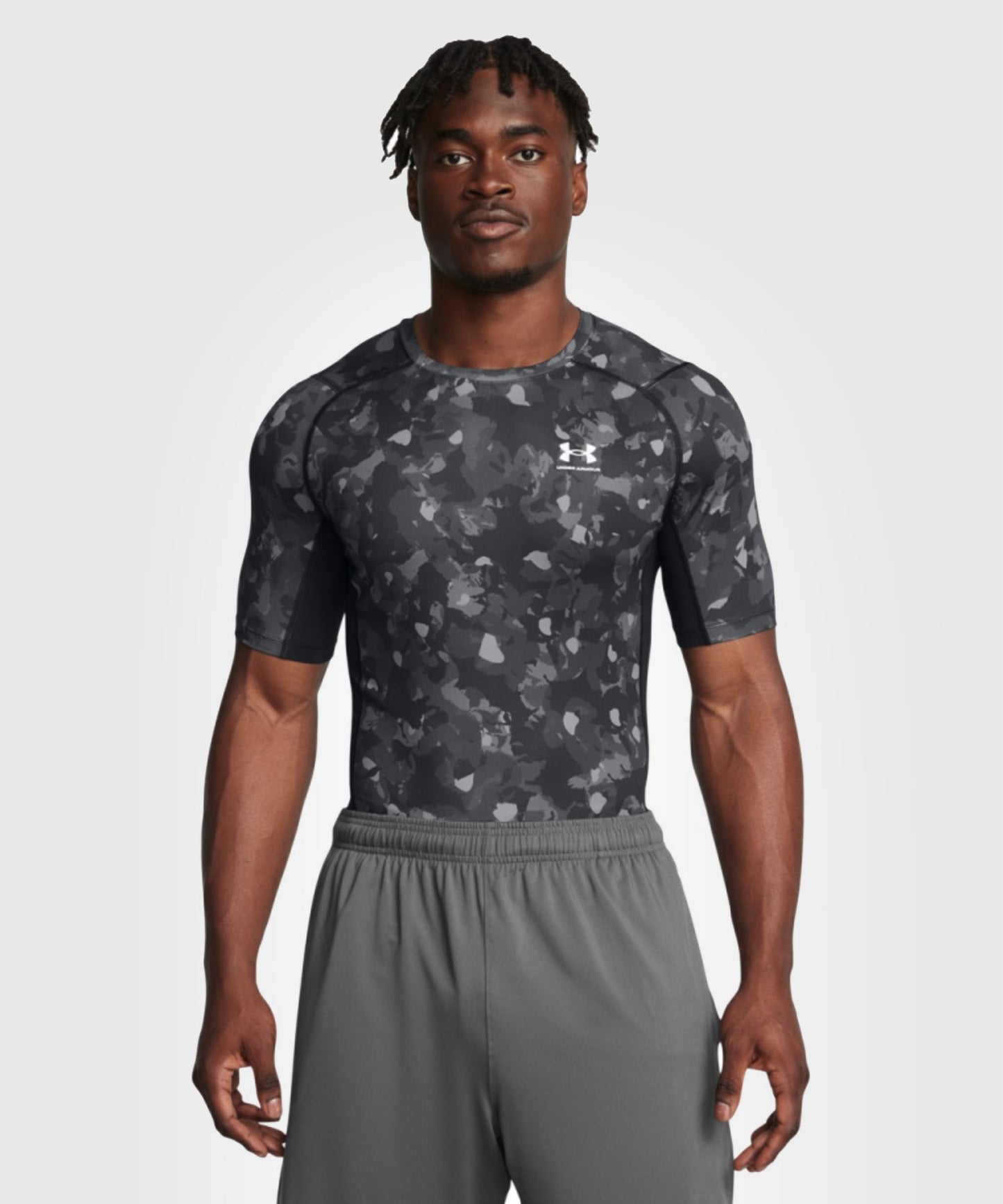 Under Armour Heatgear Camiseta de Compresión – Negro/Gris