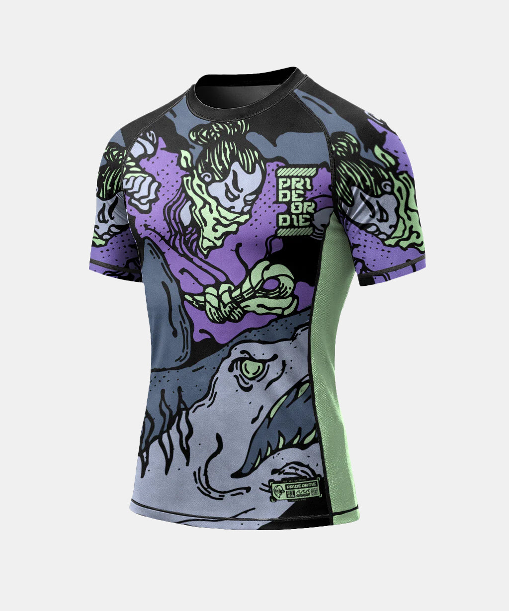 Pride Or Die Dangerous Water V.2 Short Sleeve Rashguard - Black