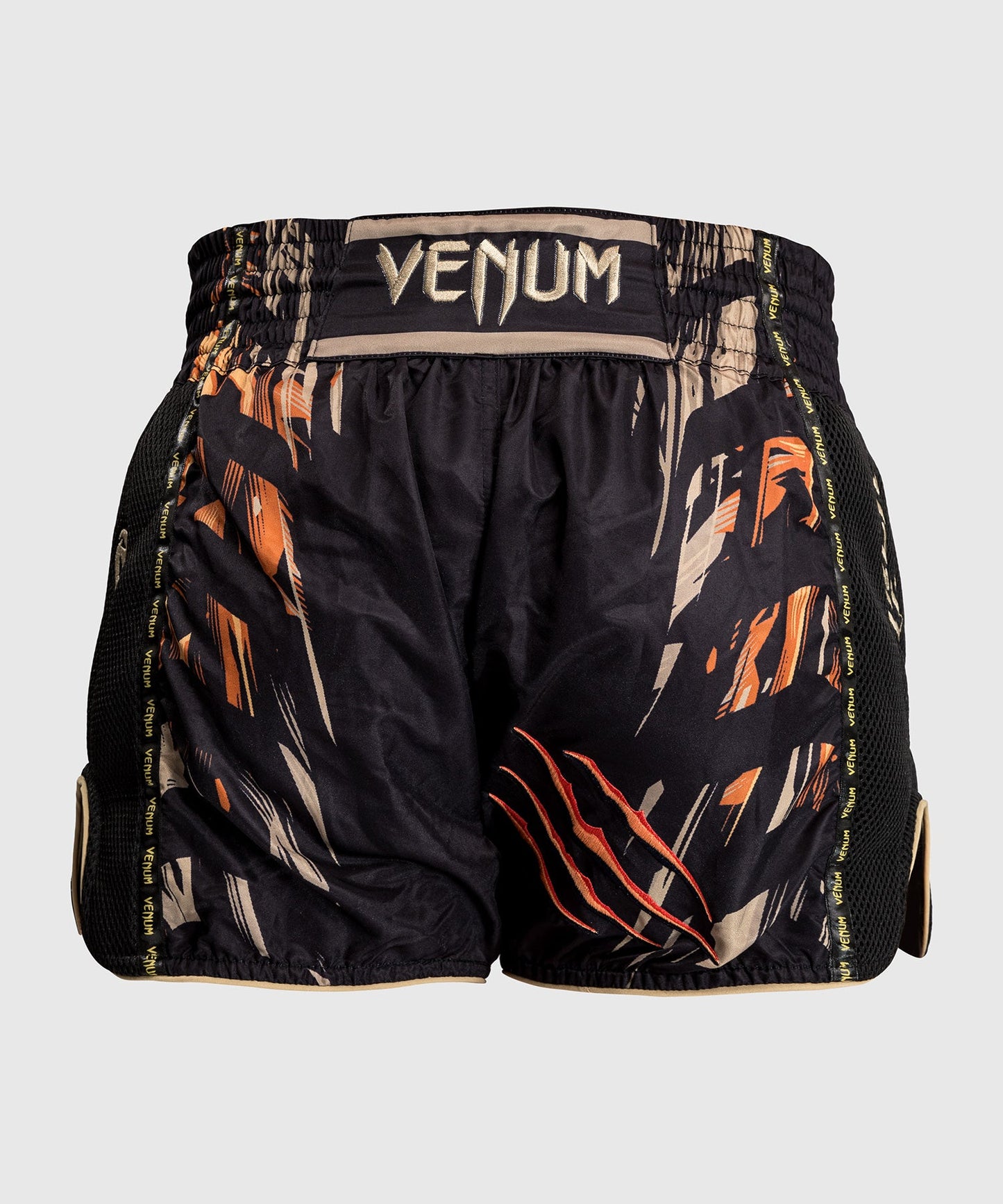 Venum Tiger Muay Thai Shorts - Schwarz/Neonorange