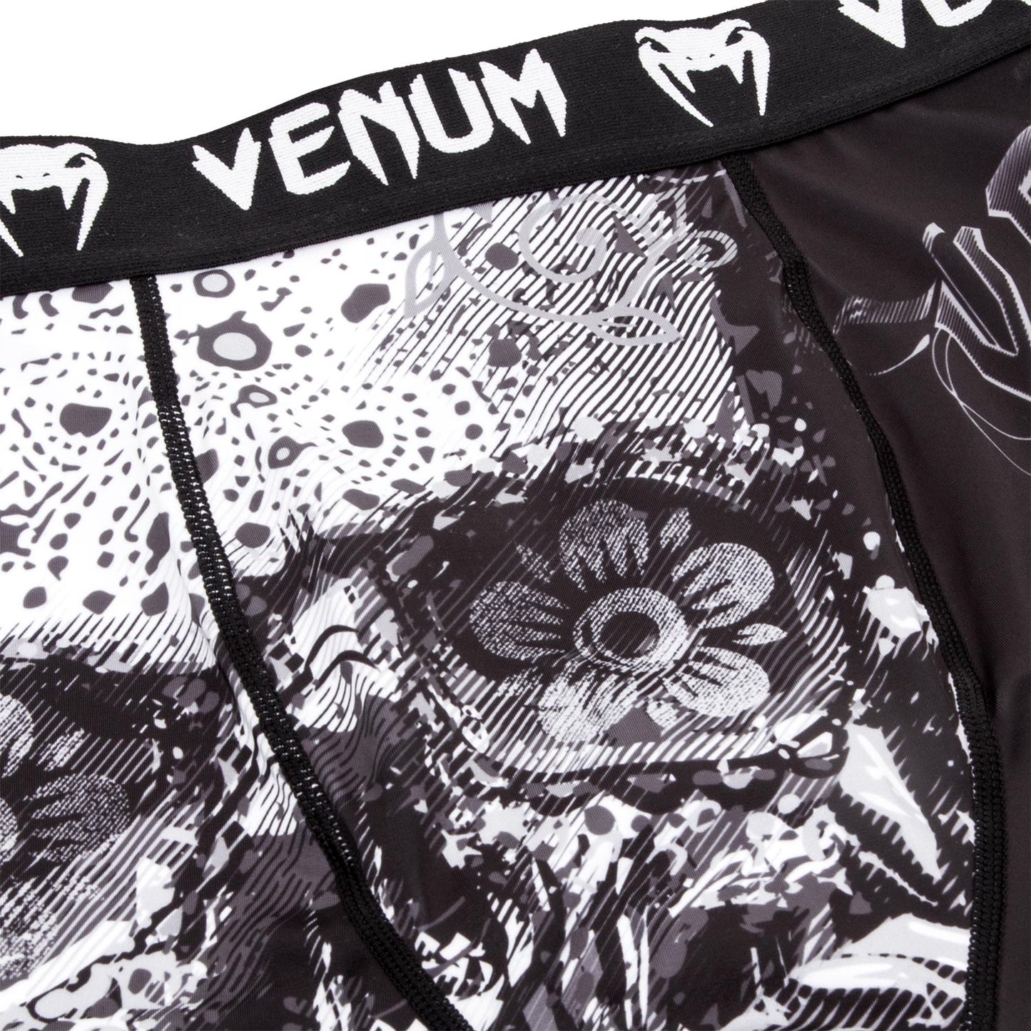Venum Santa Muerte 3.0 Compression Shorts - Black/White