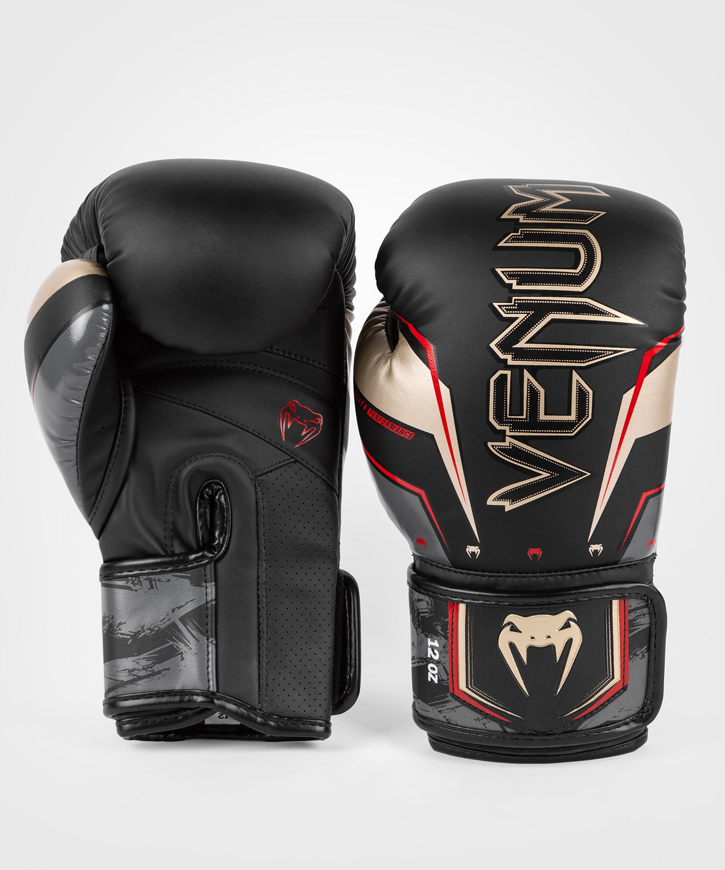 Gants de Boxe Venum Elite Evo - Noir/Or/Rouge