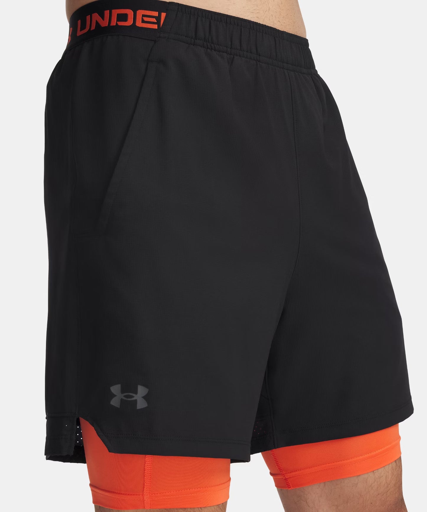 Short 2 En 1 Under Armour Ua Vanish Woven - Noir/Noir