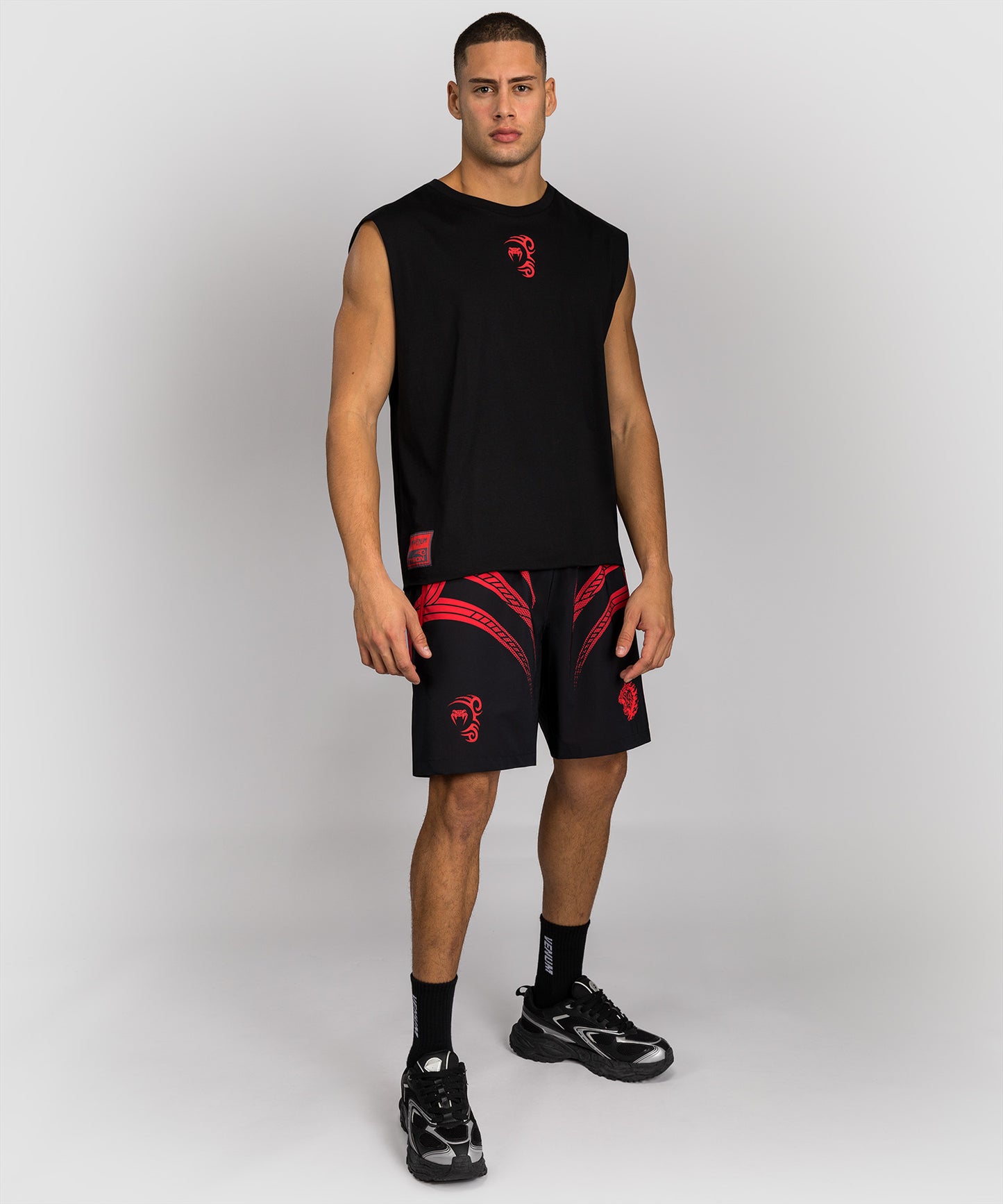 Venum x Mike Tyson Tiger Ärmelloses T-Shirt - Tiefschwarz