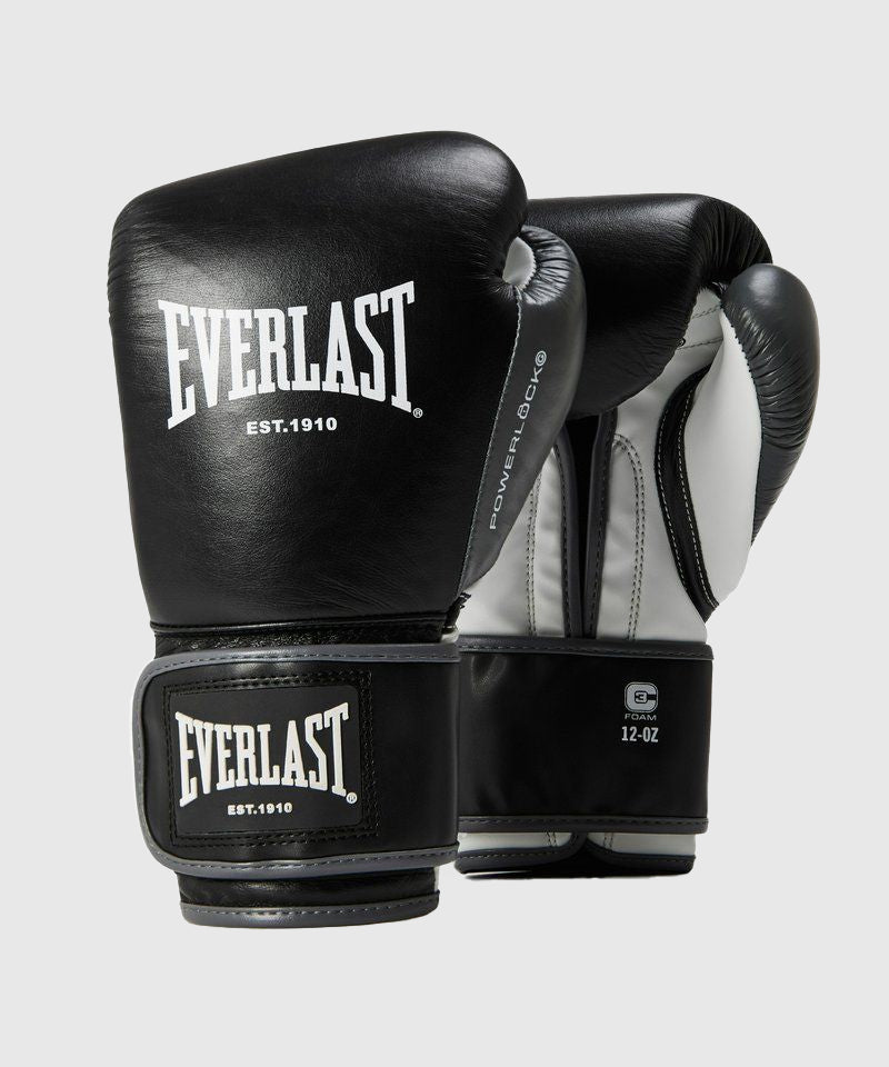 Everlast Powerlock OG Advanced Training Boxing Gloves - Black/White