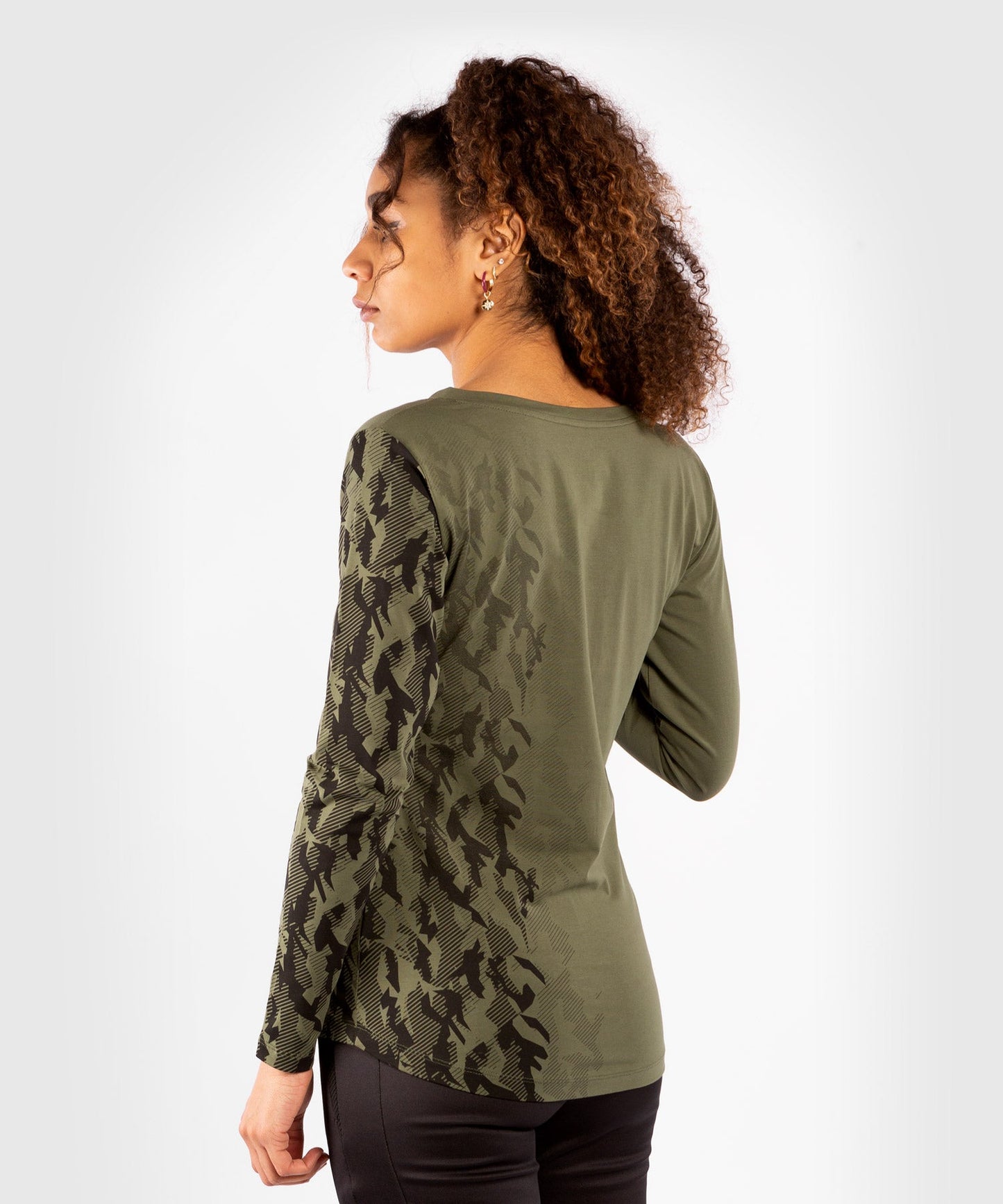 Women's UFC Venum Authentic Fight Week Long Sleeve T-Shirt - Khaki